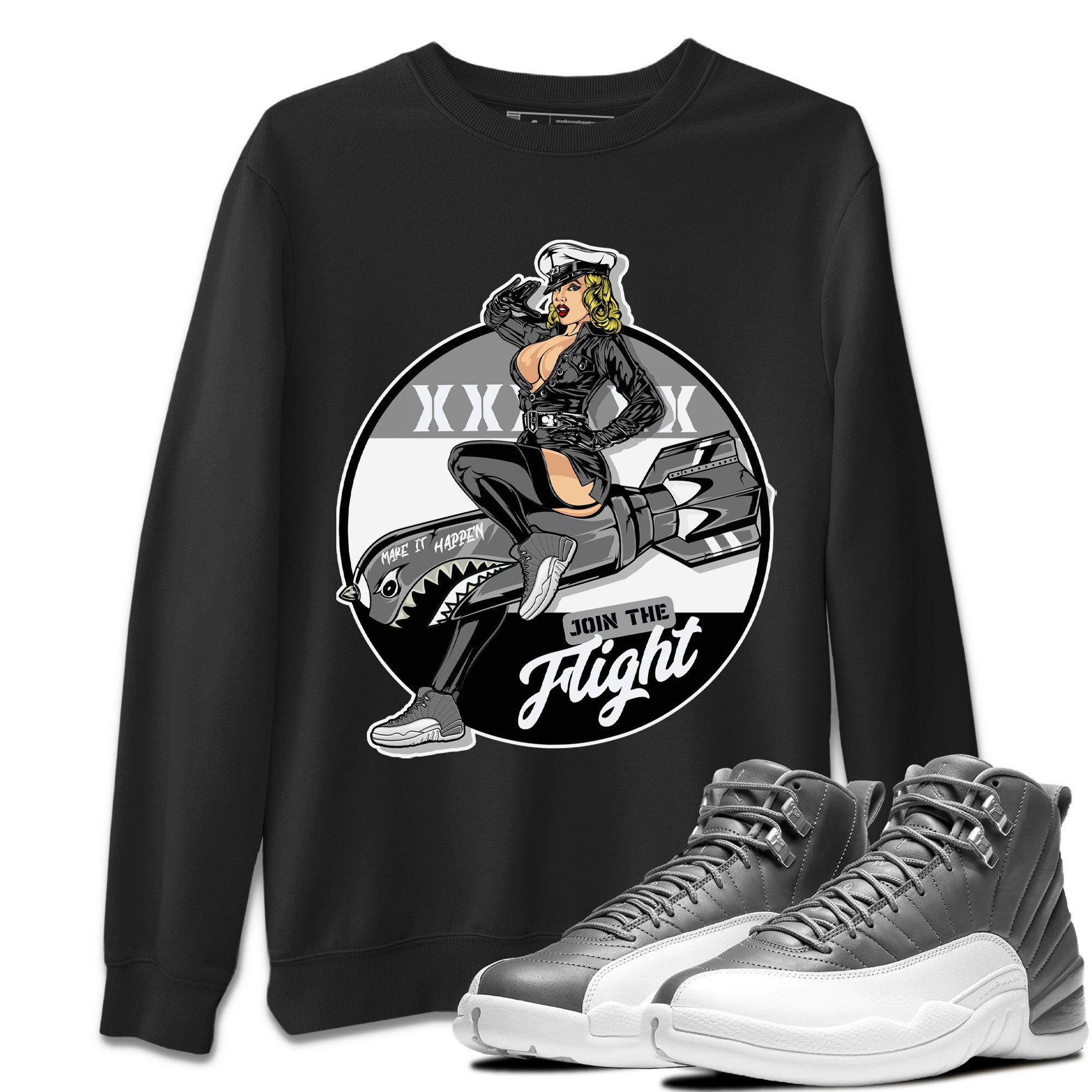 Pin Up Girl Unisex Tops - Air Jordan 12 Stealth