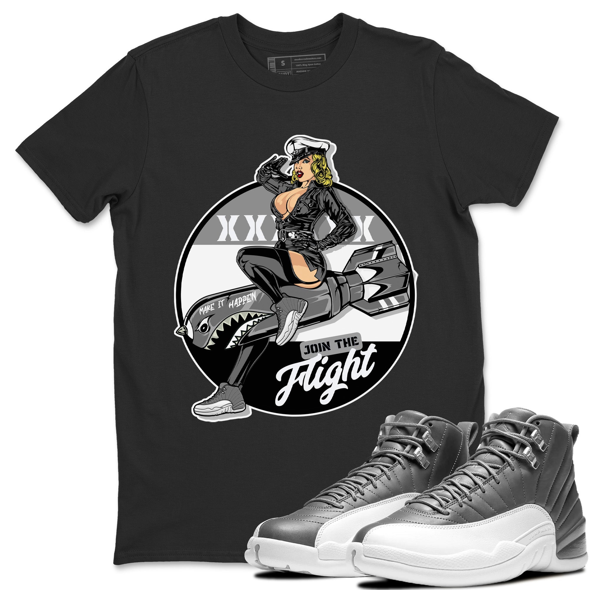 Pin Up Girl Unisex Tops - Air Jordan 12 Stealth