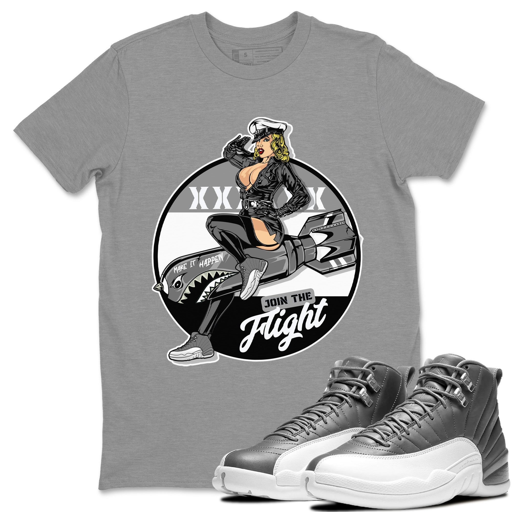 Pin Up Girl Unisex Tops - Air Jordan 12 Stealth