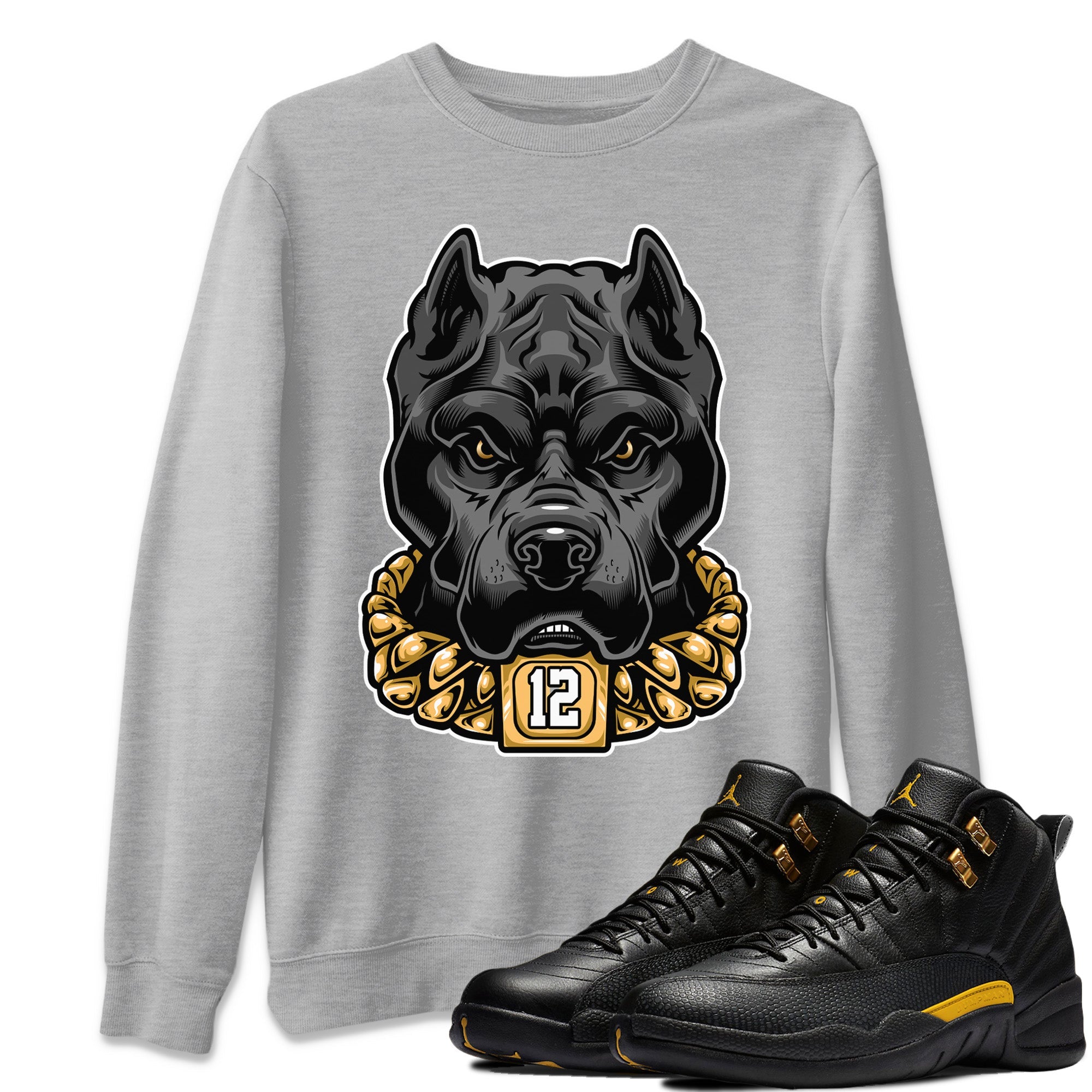 Pitbull Unisex Tops - Air Jordan 12 Black Taxi