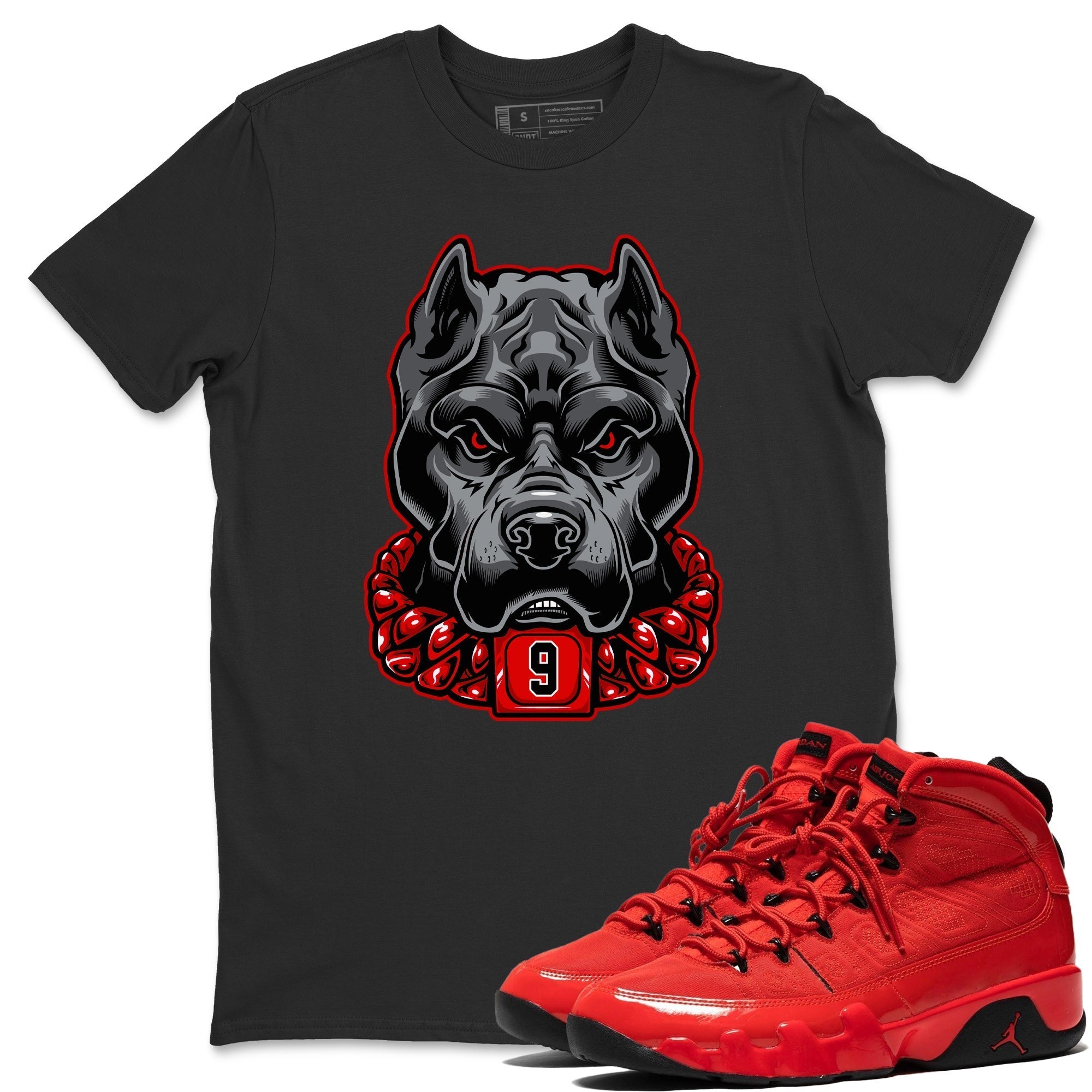 Pitbull Unisex Tops - Air Jordan 9 Chile Red