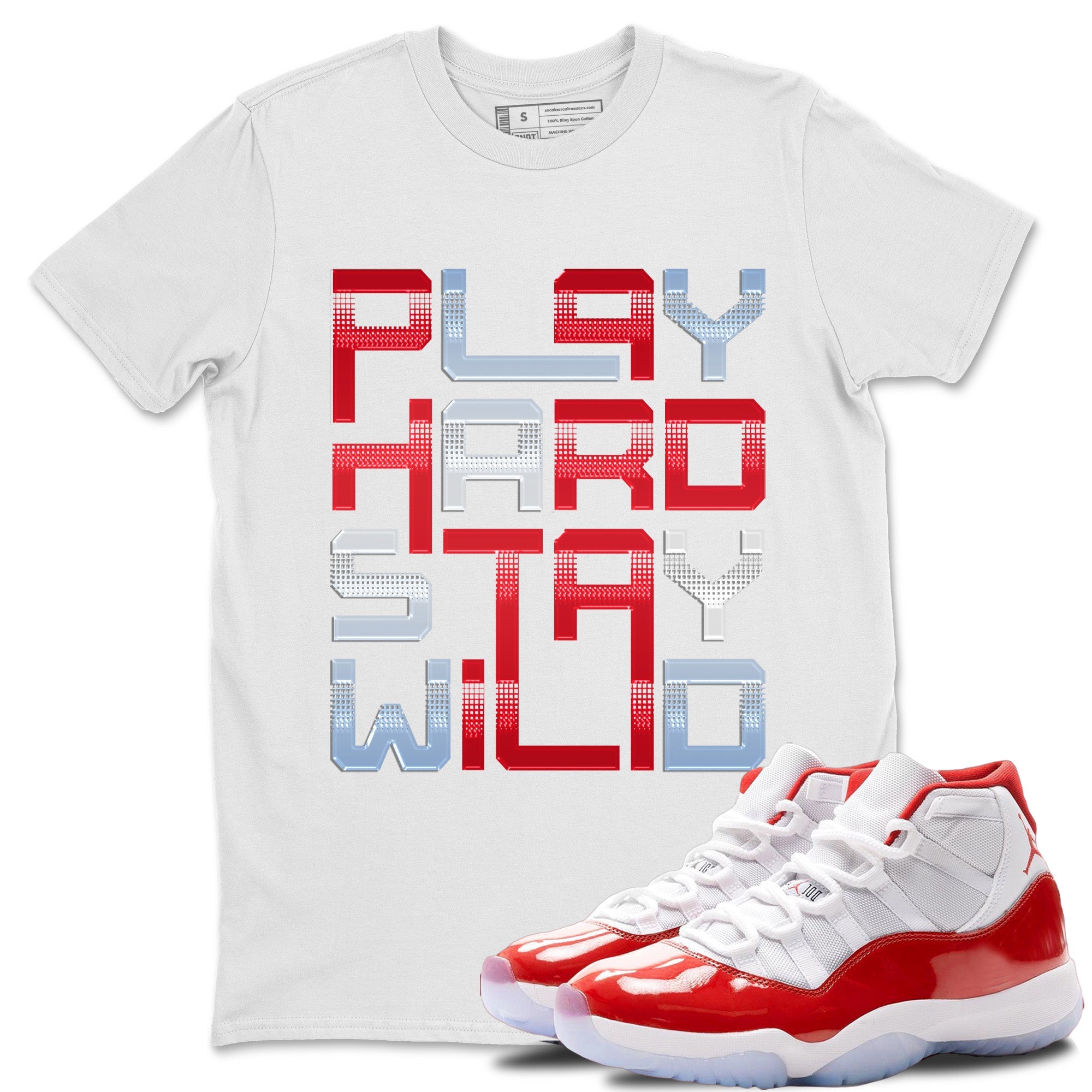 Play Hard Unisex Tops - Air Jordan 11 Cherry