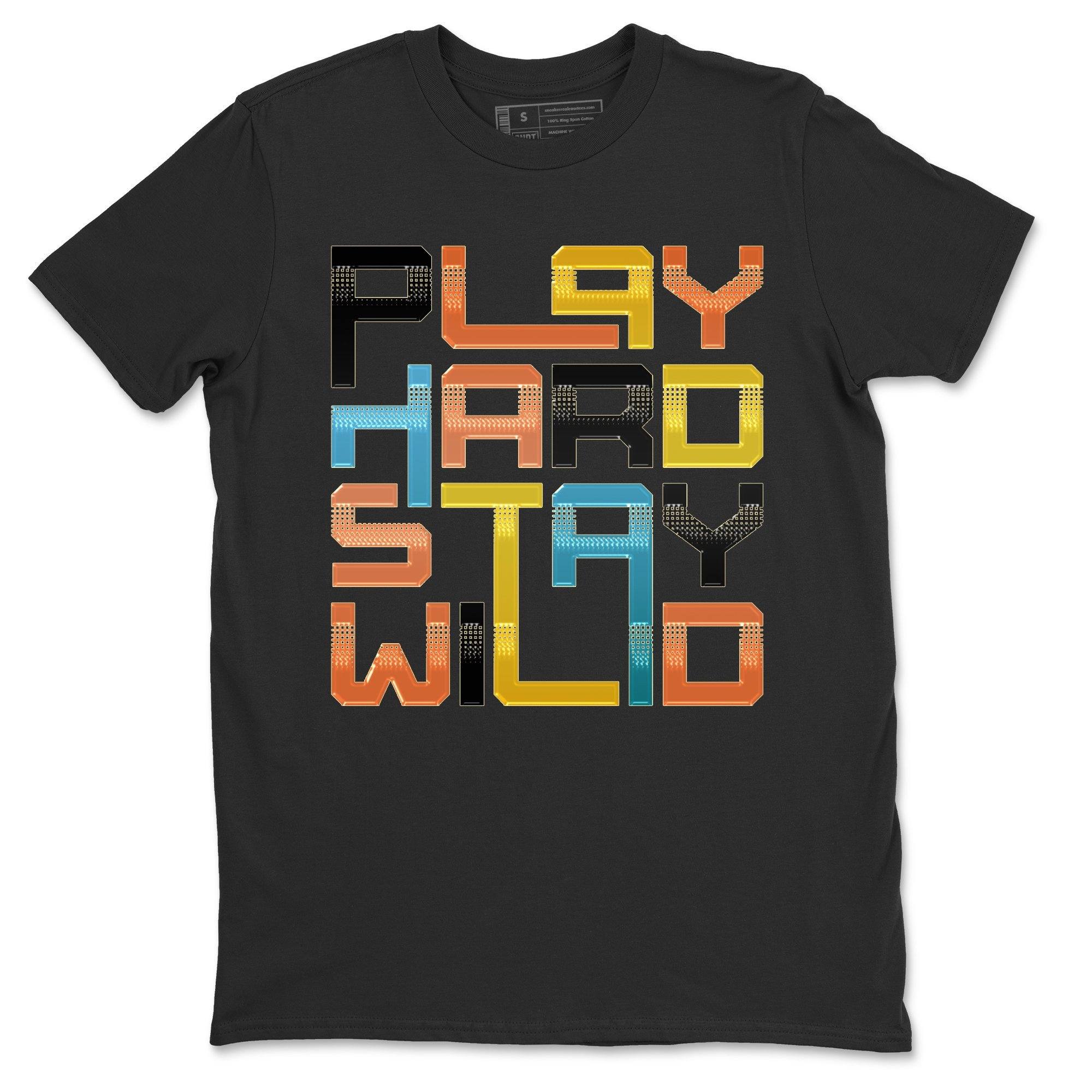Play Hard Stay Wild Unisex Tops - Yeezy 700 Sun