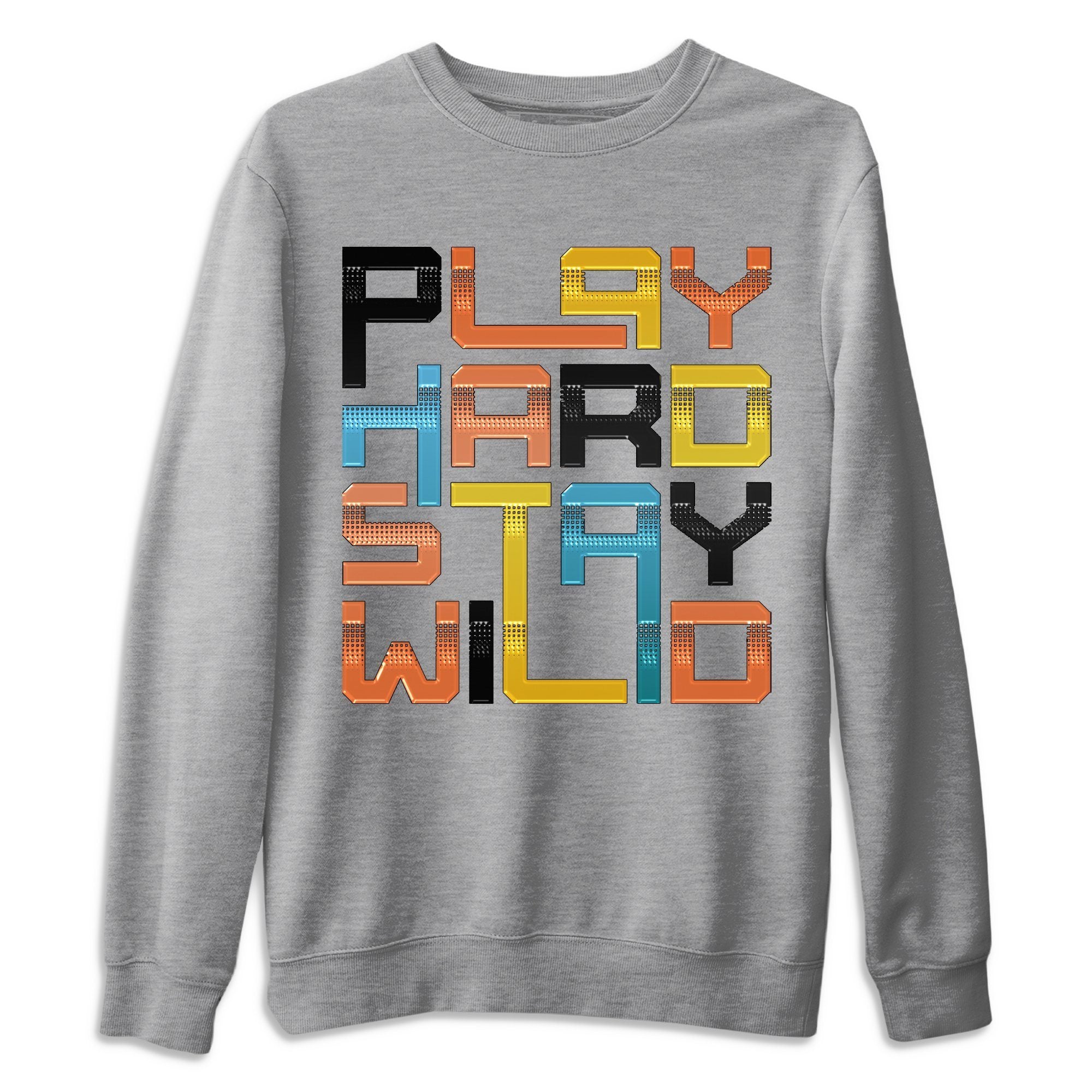 Play Hard Stay Wild Unisex Tops - Yeezy 700 Sun