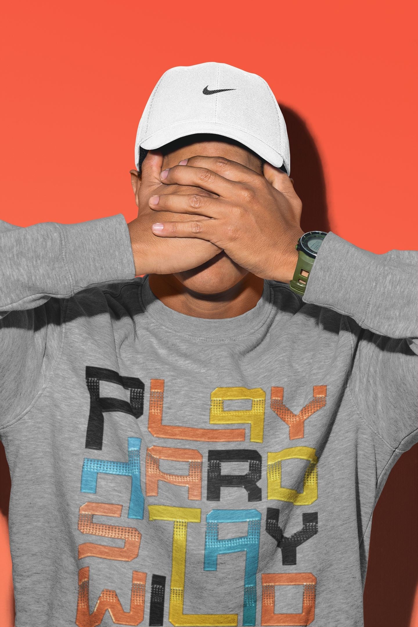 Play Hard Stay Wild Unisex Tops - Yeezy 700 Sun
