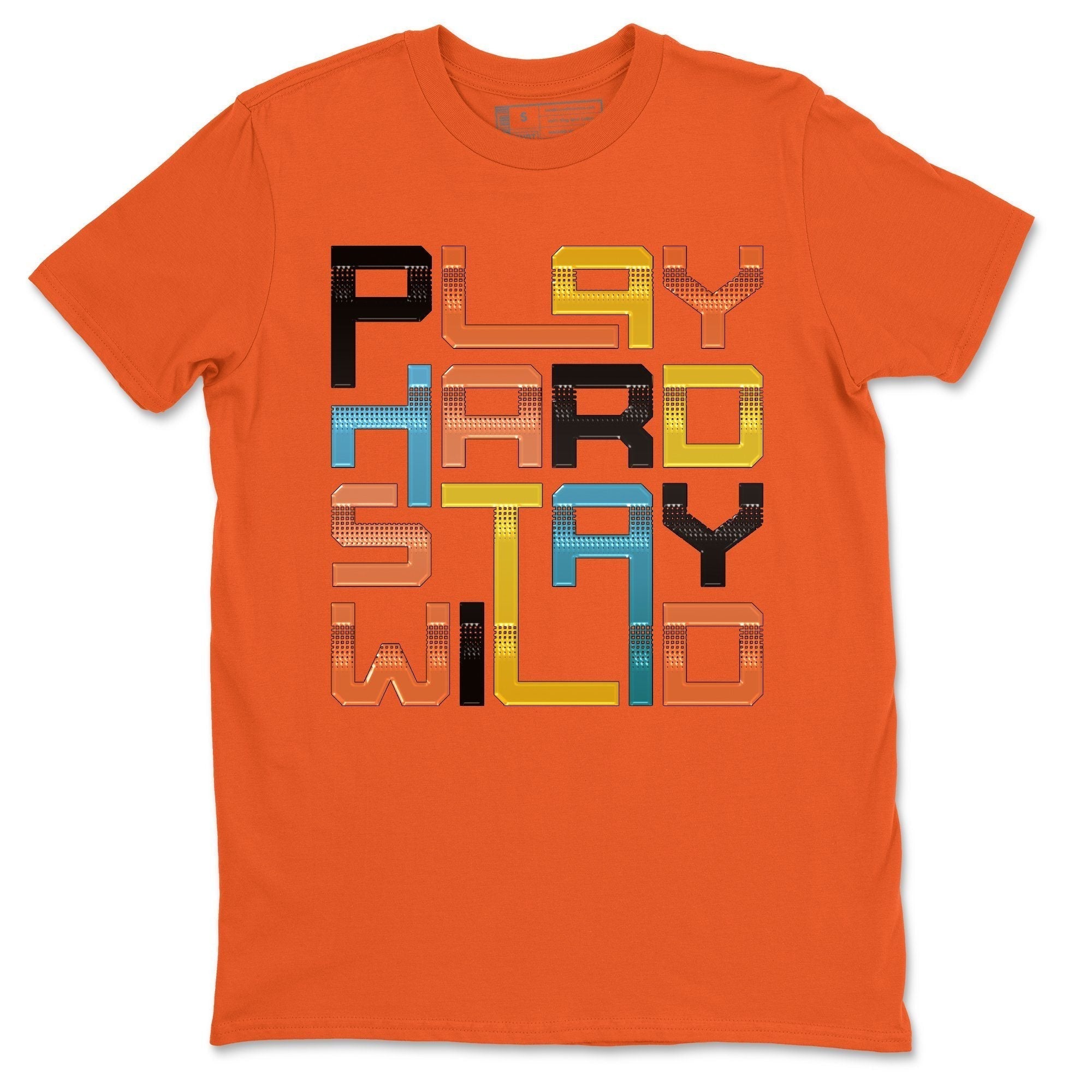 Play Hard Stay Wild Unisex Tops - Yeezy 700 Sun