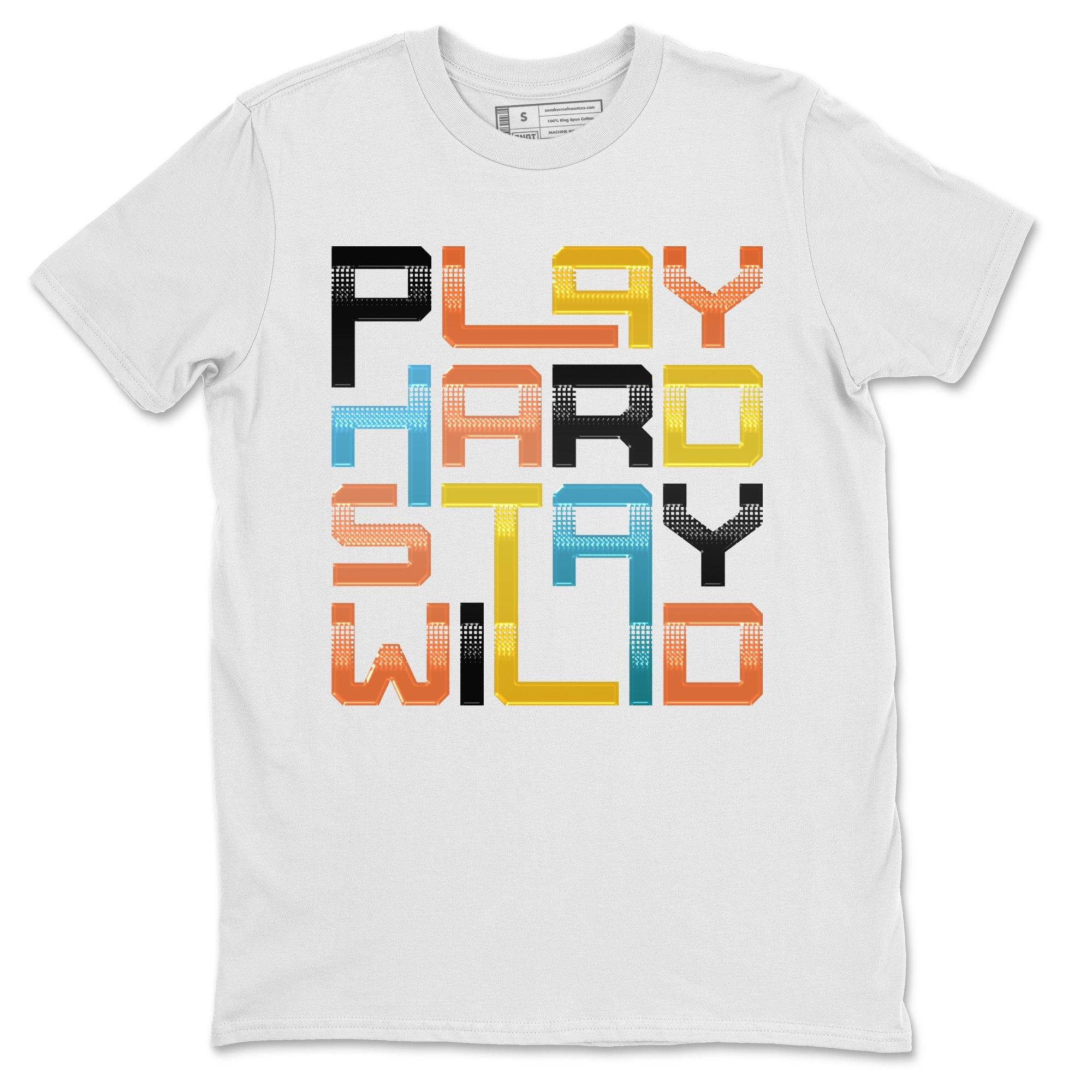 Play Hard Stay Wild Unisex Tops - Yeezy 700 Sun