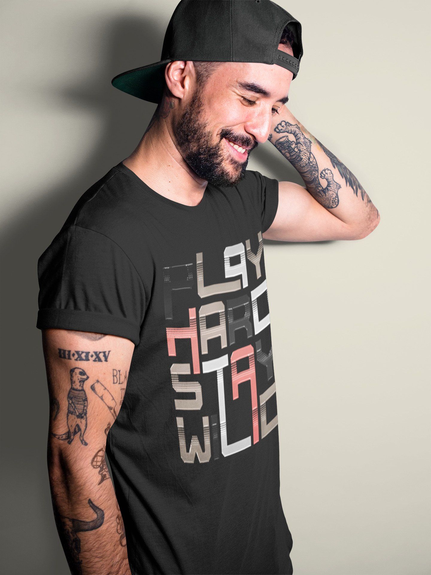 Play Hard Stay Wild Unisex Tops - Air Jordan 4 Taupe Haze
