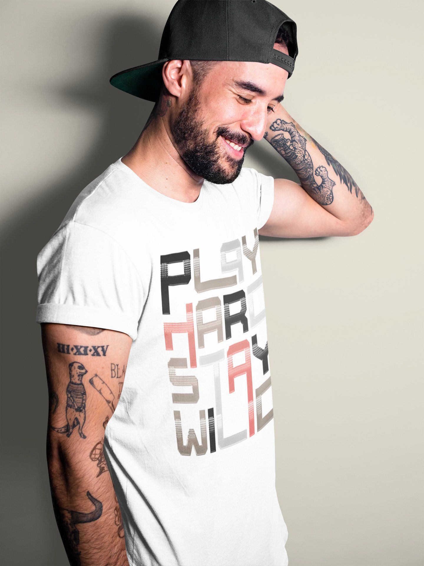 Play Hard Stay Wild Unisex Tops - Air Jordan 4 Taupe Haze