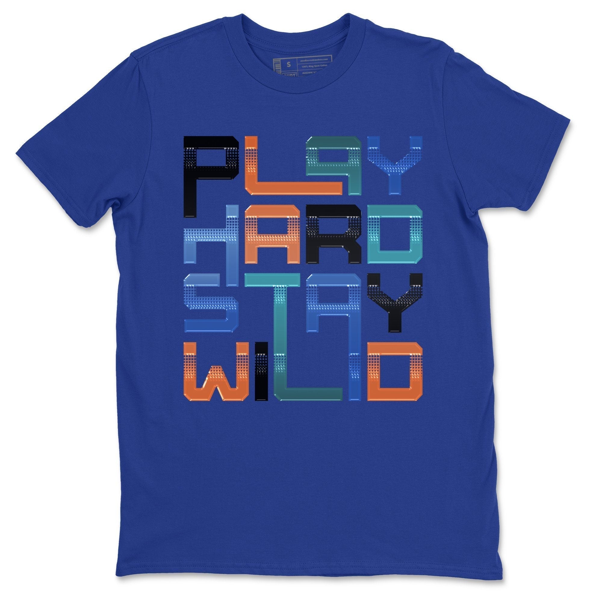 Play Hard Stay Wild Unisex Tops - Yeezy 700 Bright Blue