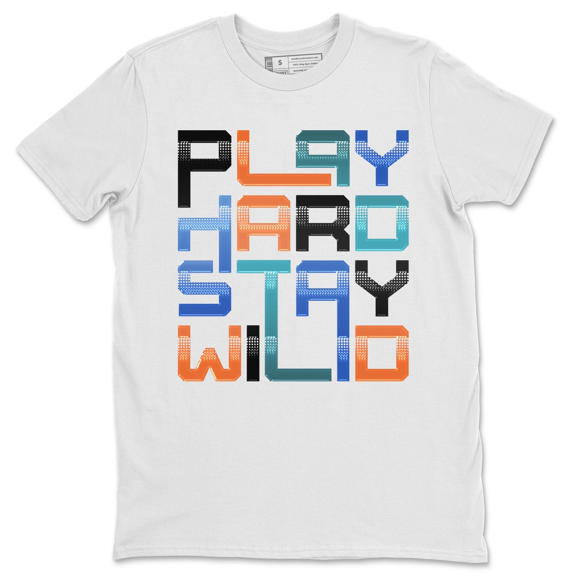 Play Hard Stay Wild Unisex Tops - Yeezy 700 Bright Blue