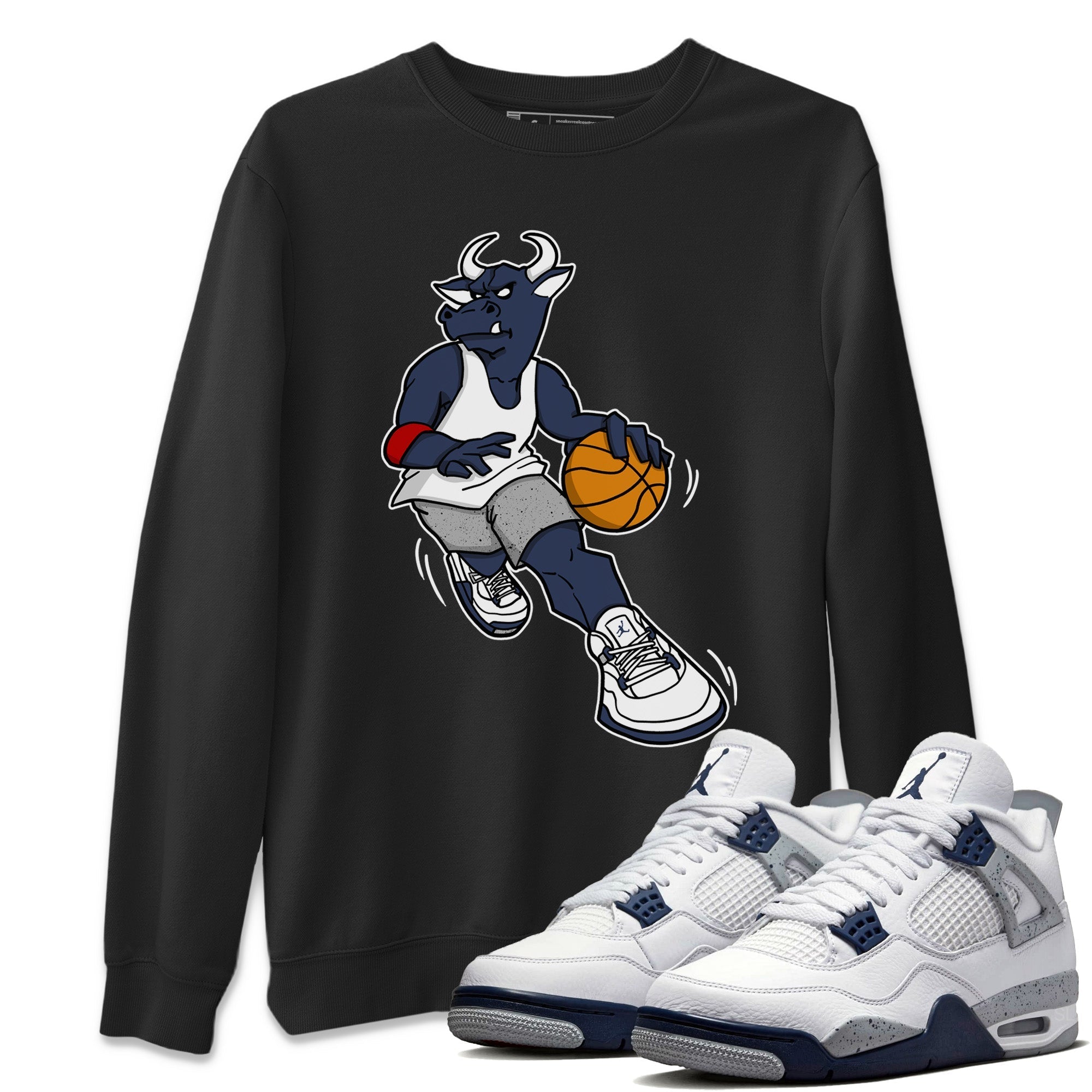 Player Bull Unisex Tops - Air Jordan 4 Midnight Navy