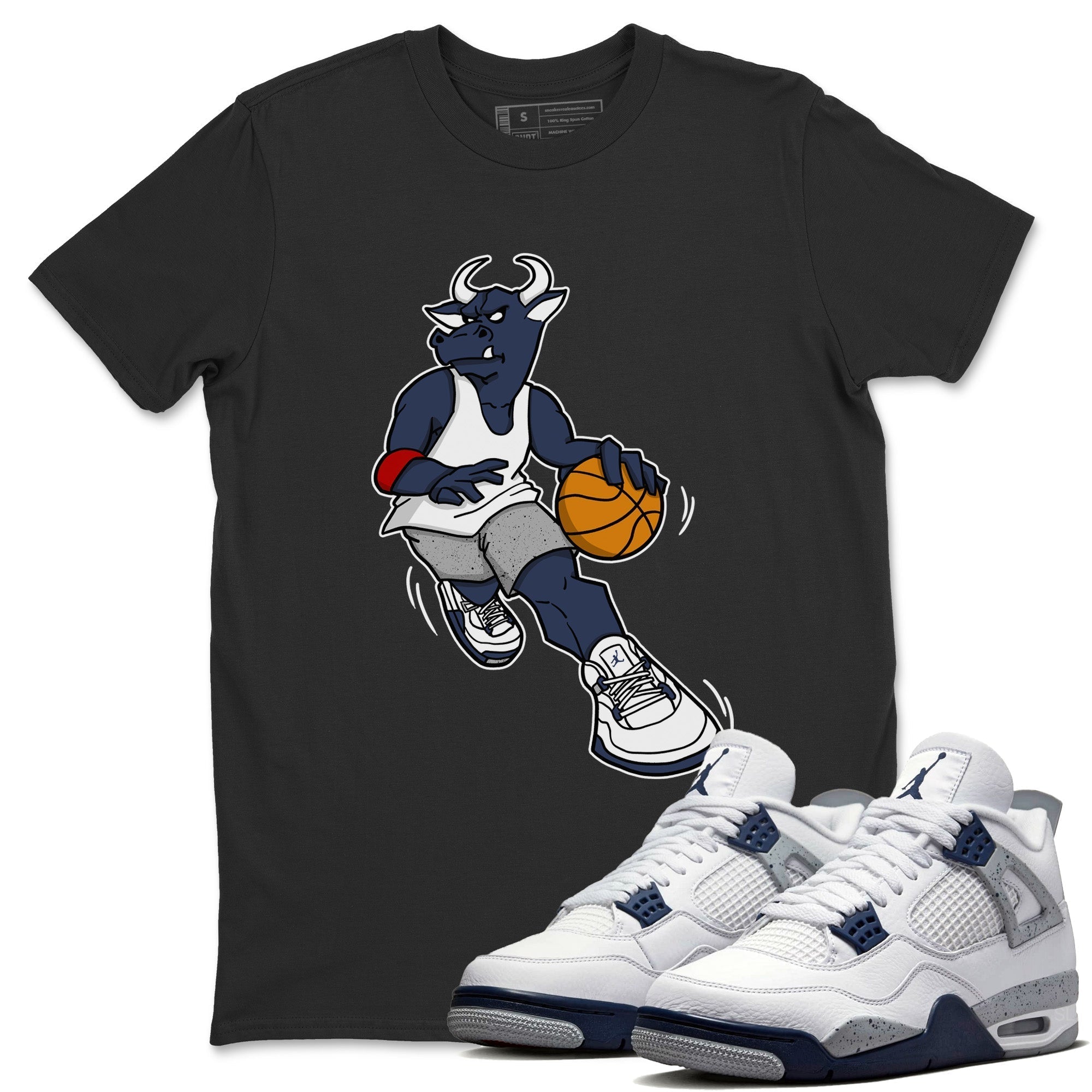Player Bull Unisex Tops - Air Jordan 4 Midnight Navy