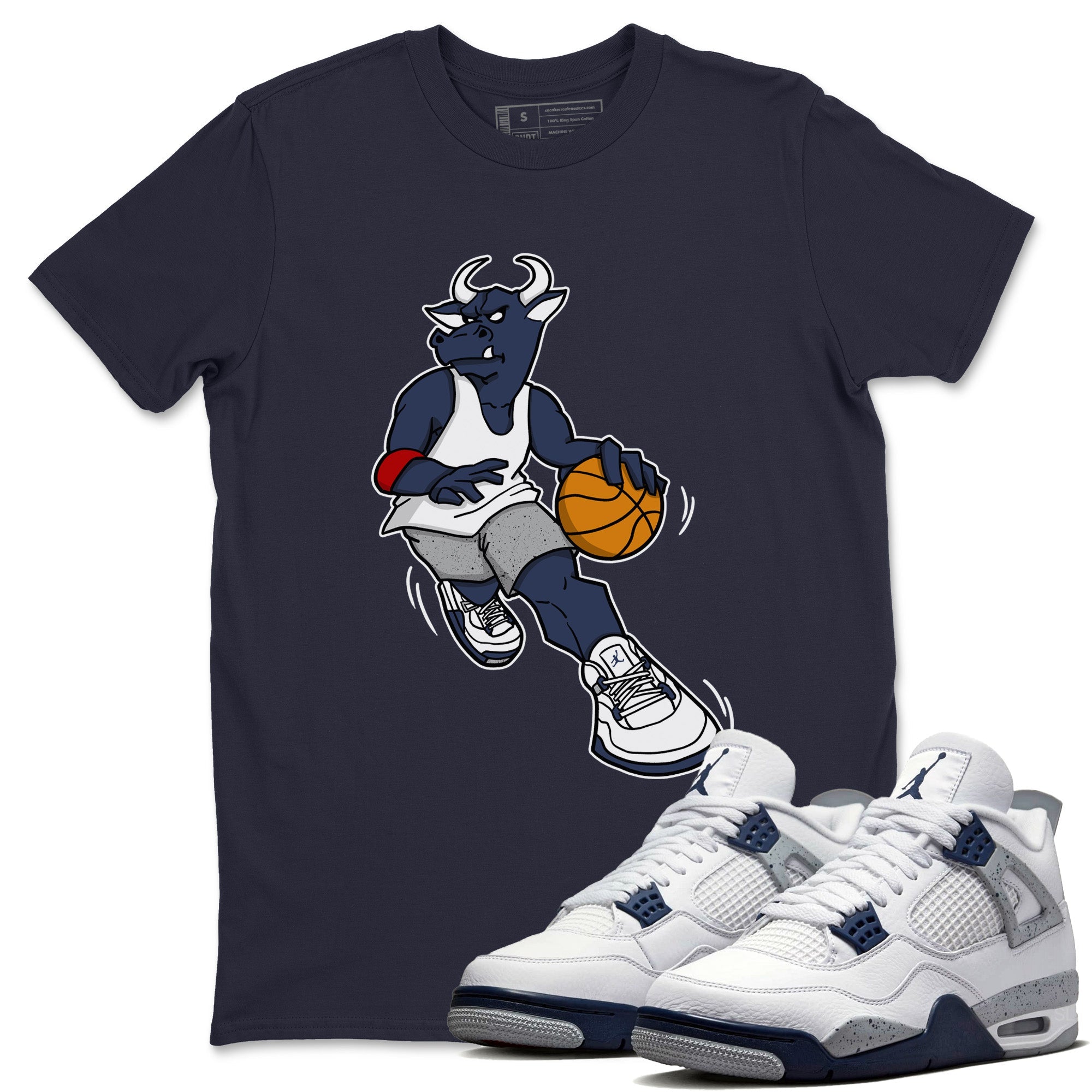Player Bull Unisex Tops - Air Jordan 4 Midnight Navy
