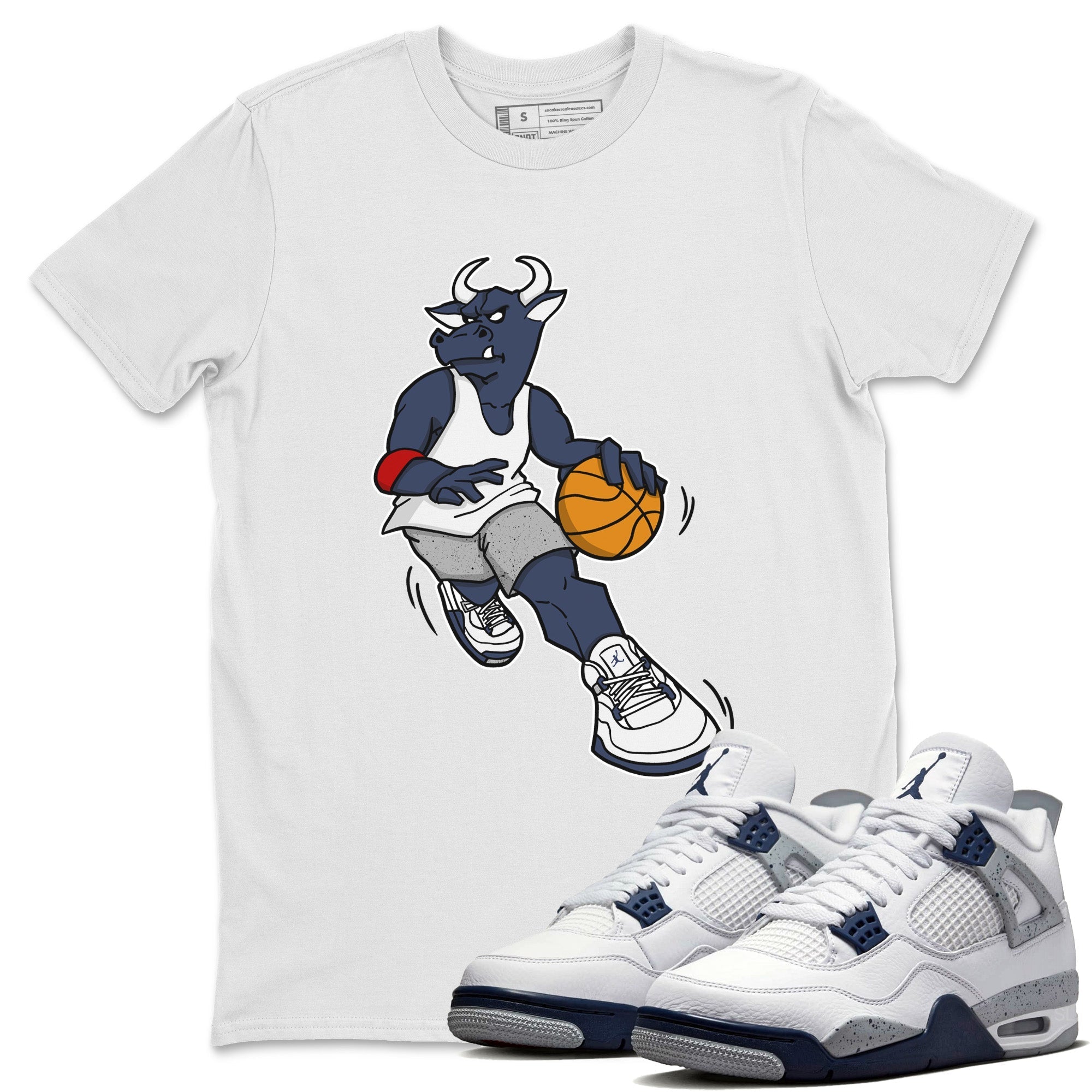Player Bull Unisex Tops - Air Jordan 4 Midnight Navy