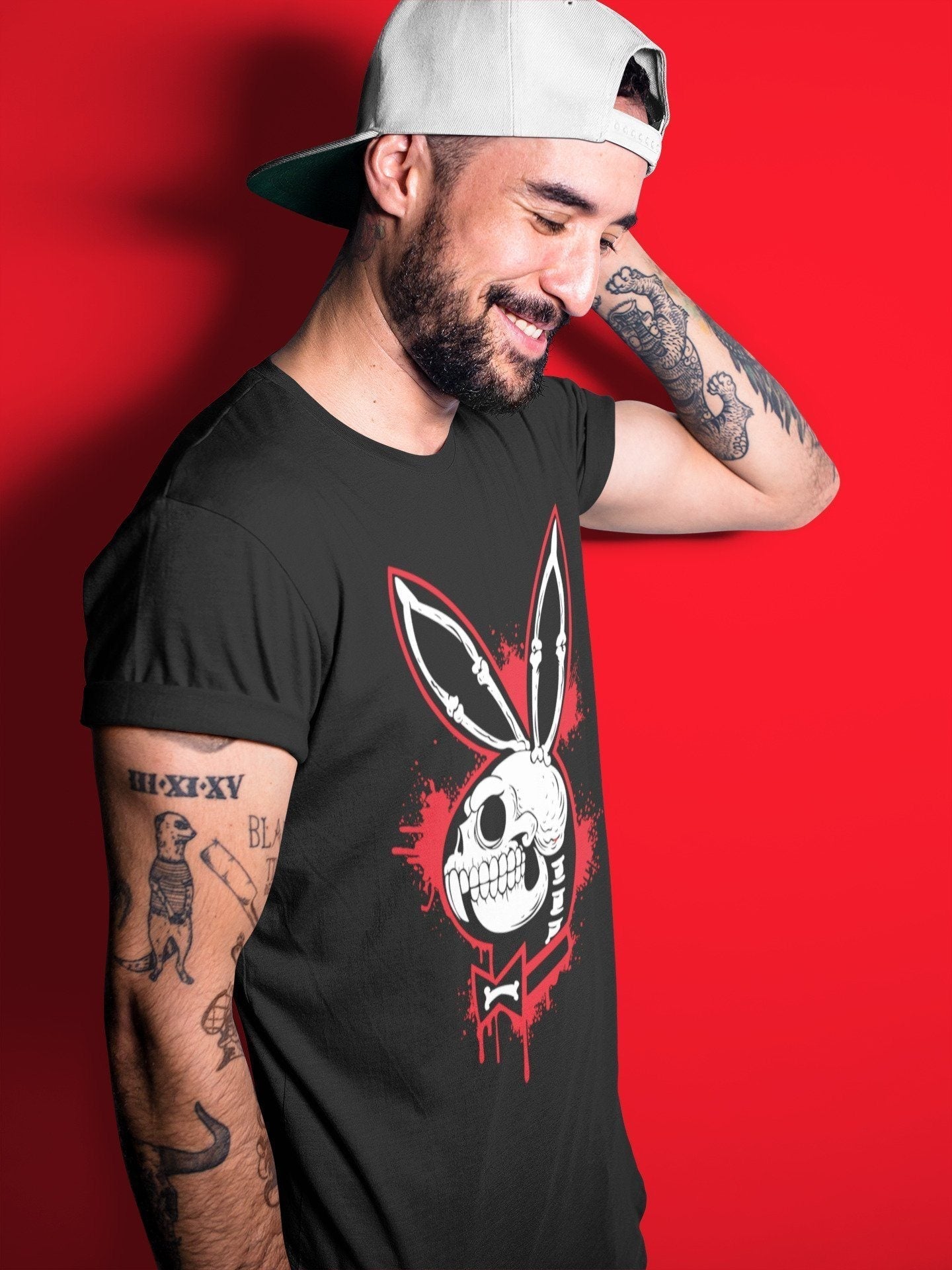 Playskull Unisex Tops - Air Jordan 4 Red Thunder