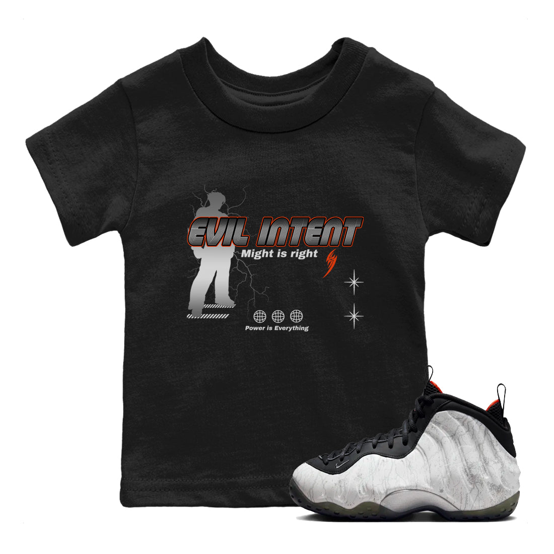 Power Is Everything snkmatch Tees Kids - Air Foamposite One Jin