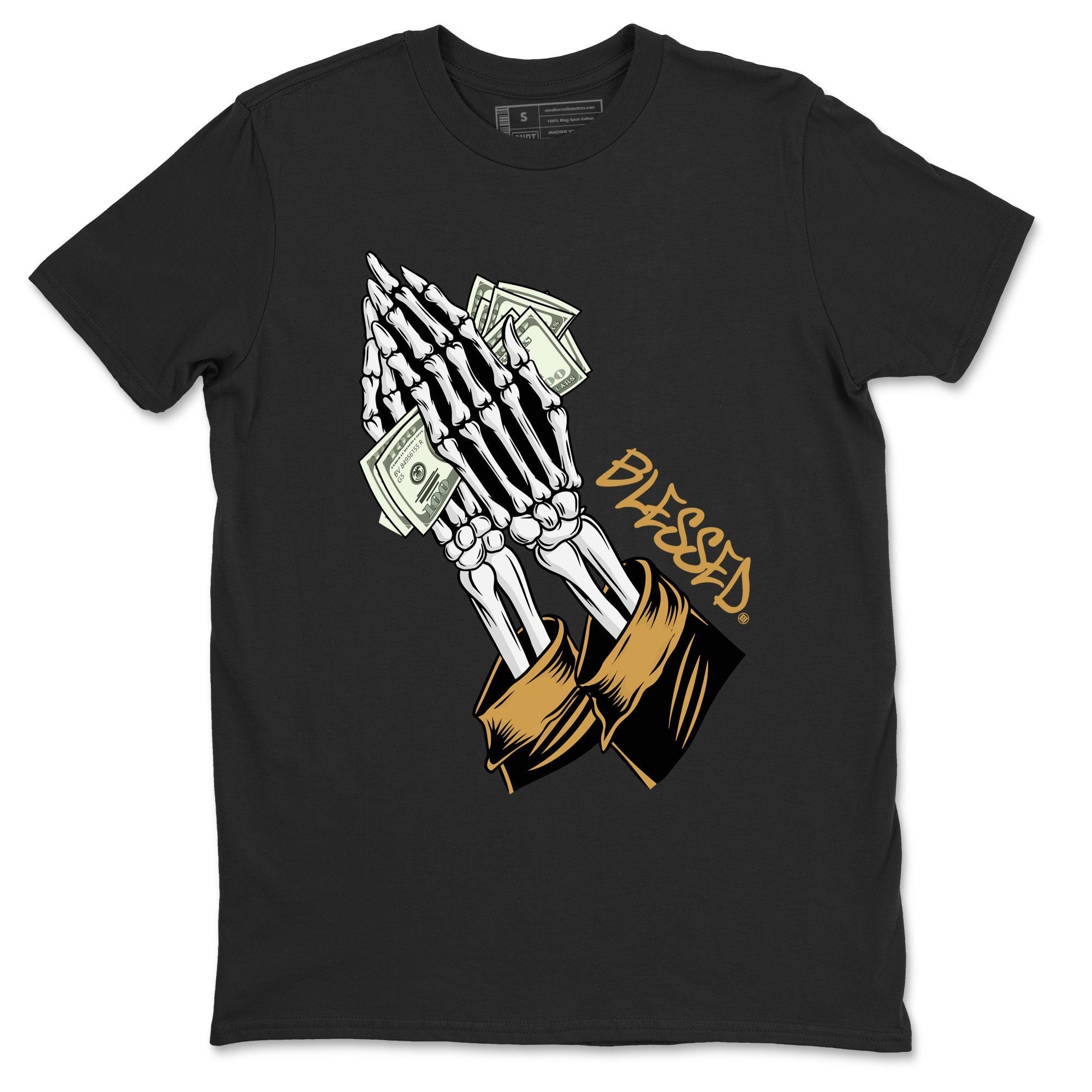 Praying Skeleton snkmatch Tee - Air Jordan 13 Wheat