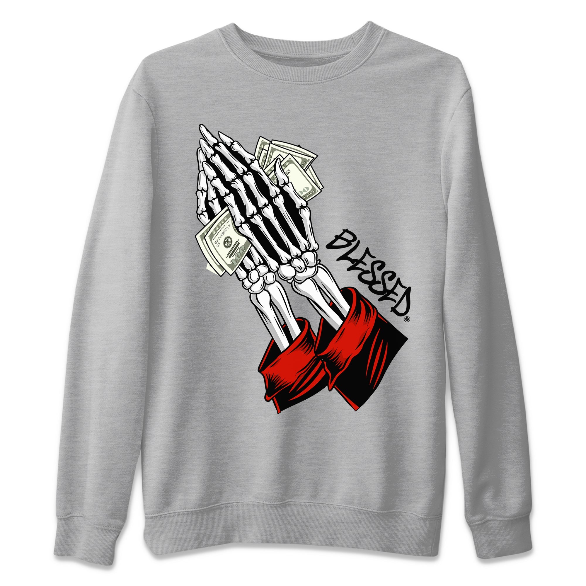 Praying Skeleton Unisex Tops - Air Jordan 1 Heritage