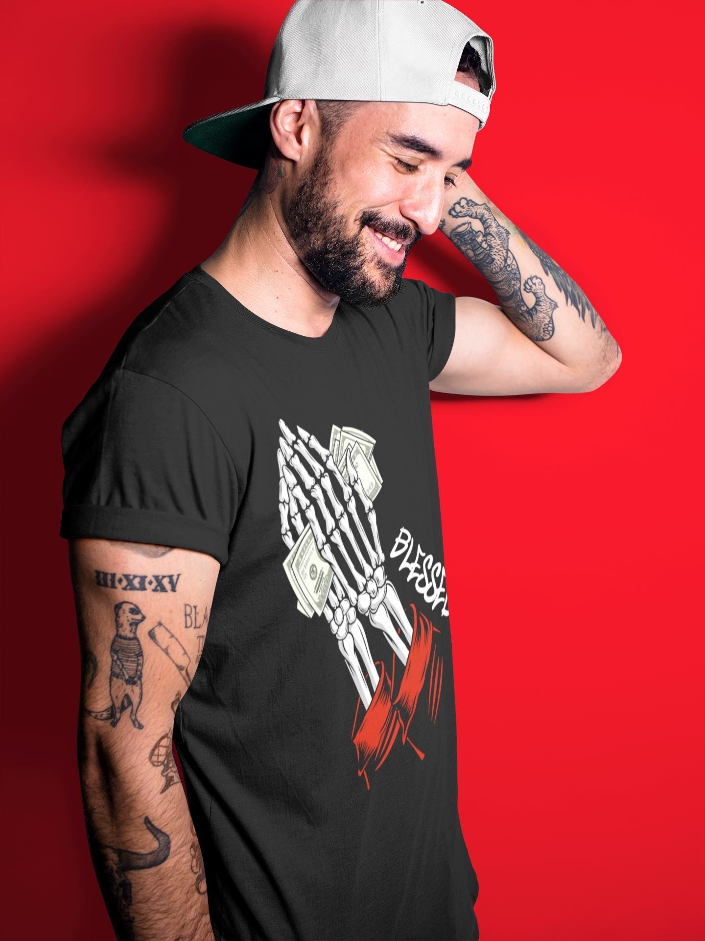 Praying Skeleton Unisex Tops - Air Jordan 1 Heritage