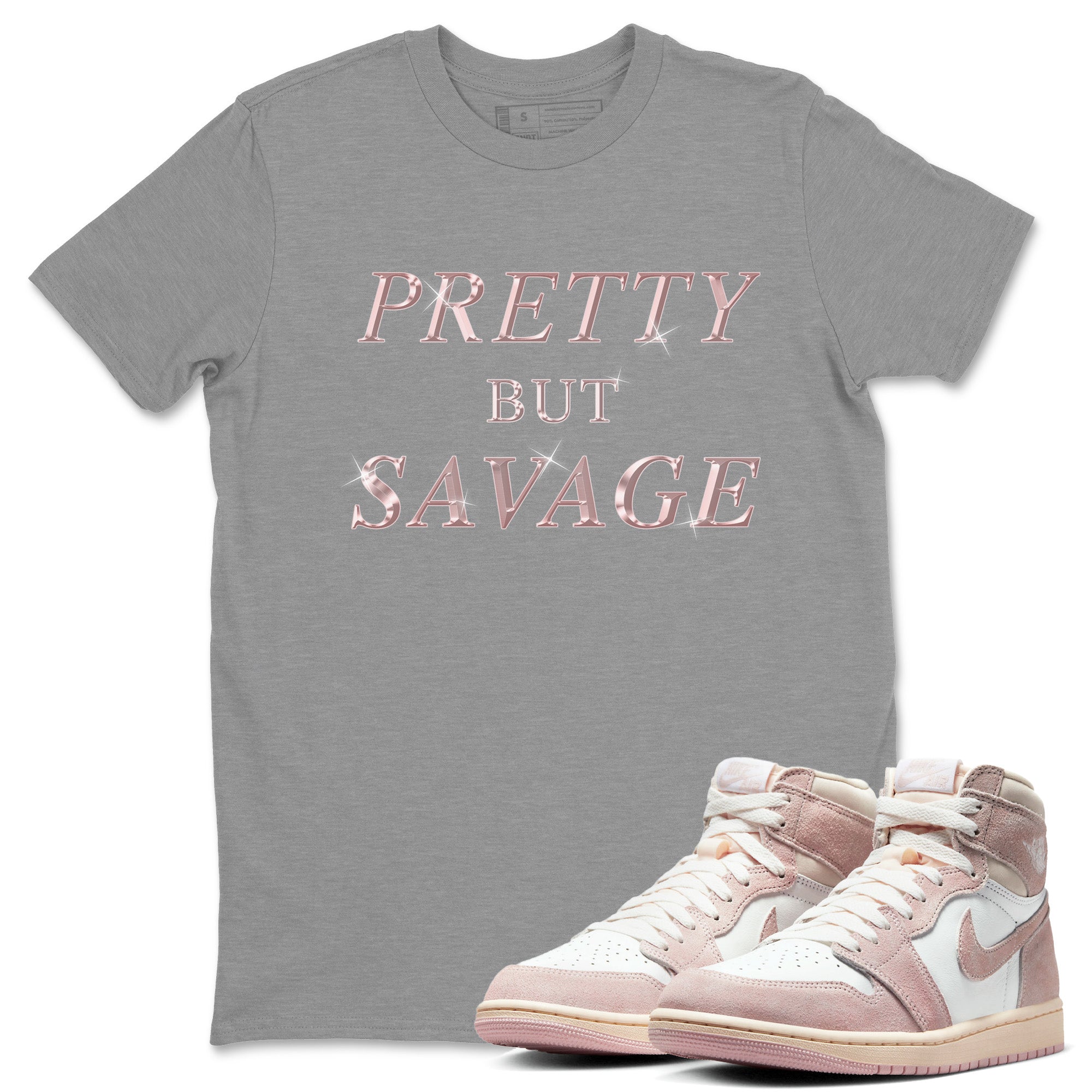 Pretty But Savage Unisex Tops - Air Jordan 1 Washed Pink