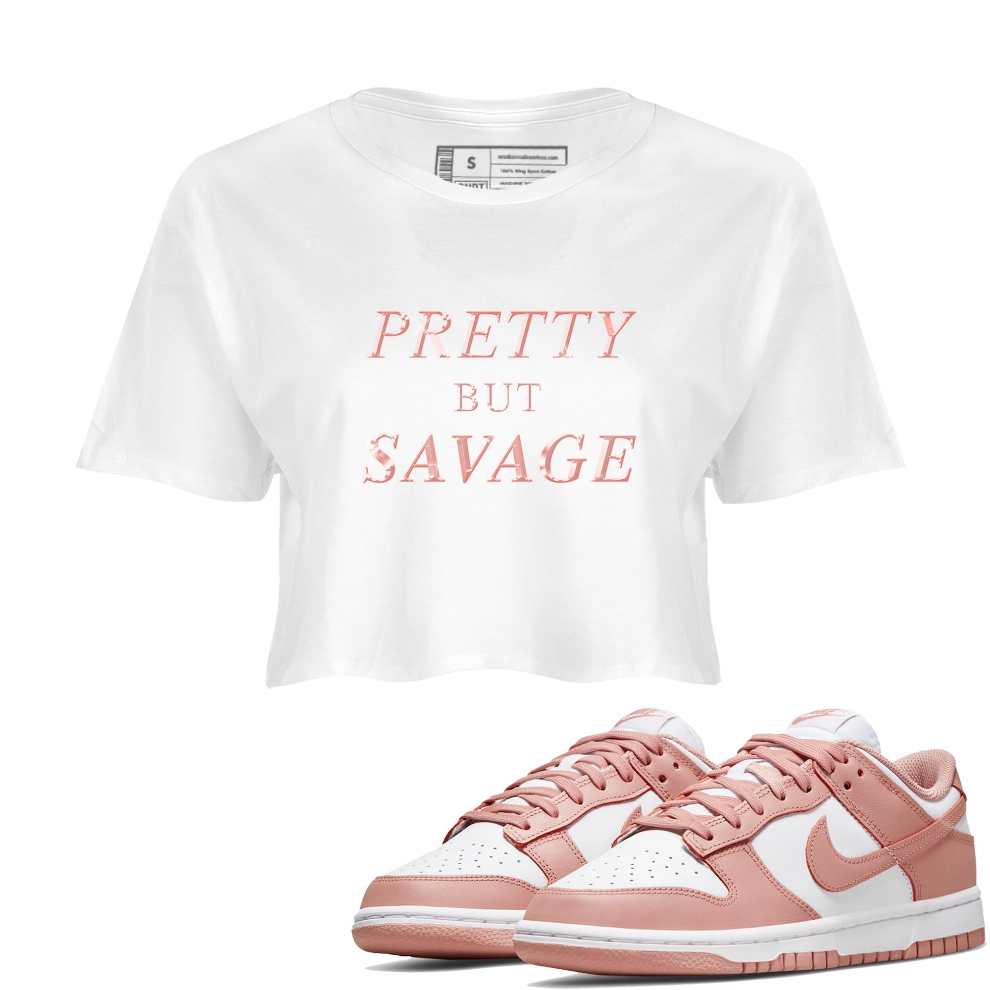 Pretty But Savage snkmatch Women's Top - Dunk Rose Whisper