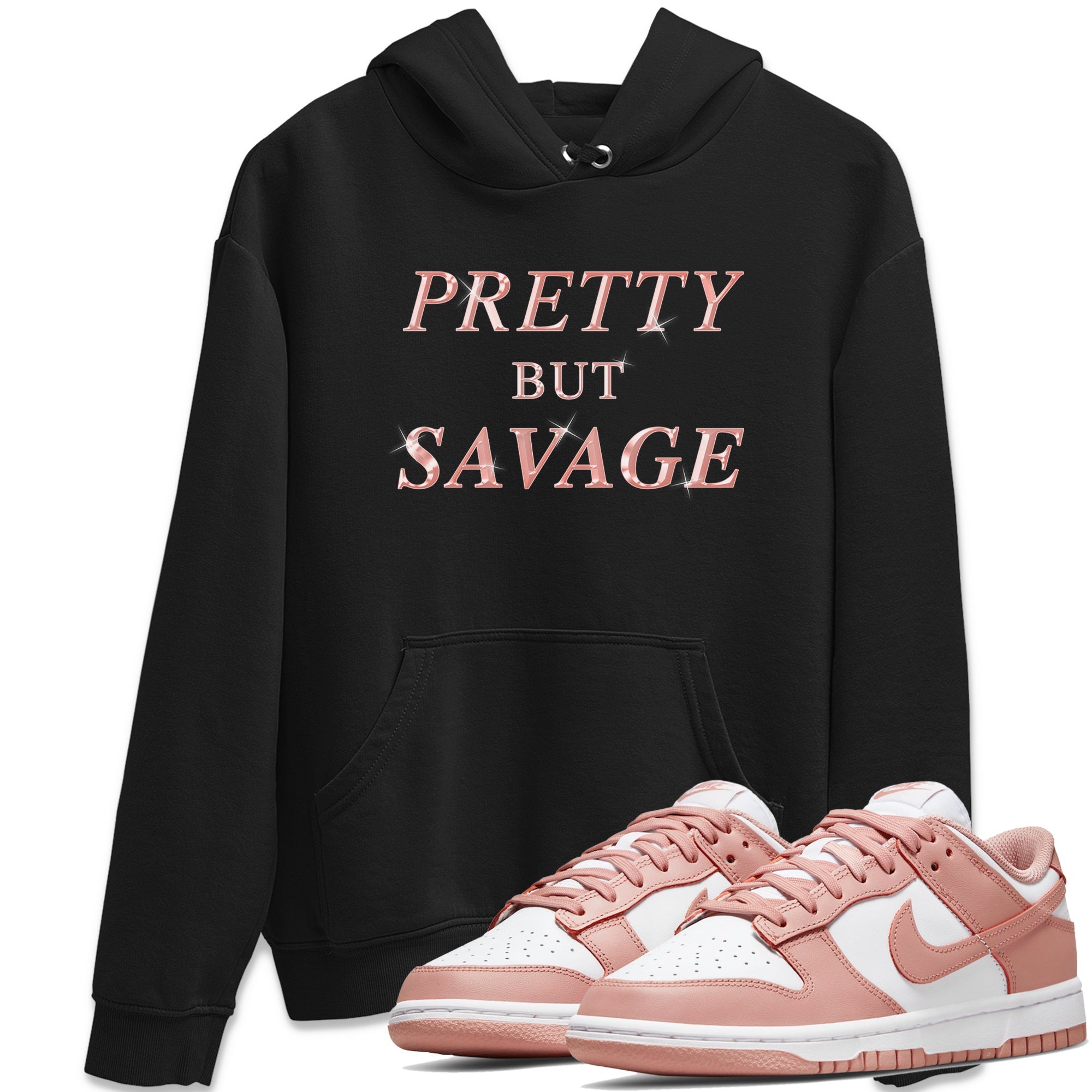 Pretty But Savage snkmatch Tee - Dunk Rose Whisper