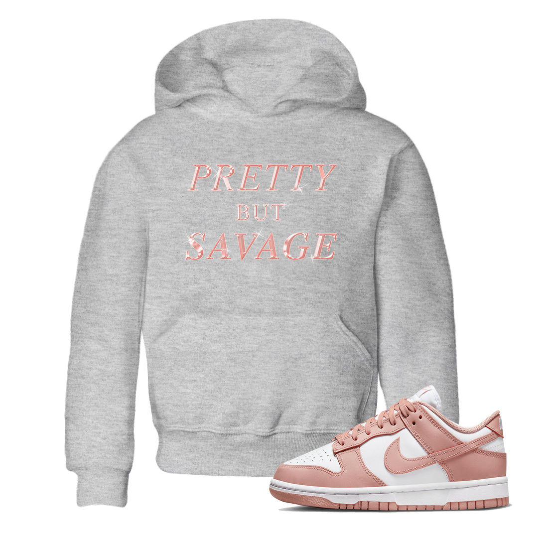 Pretty But Savage snkmatch Tee Kids - Dunk Rose Whisper