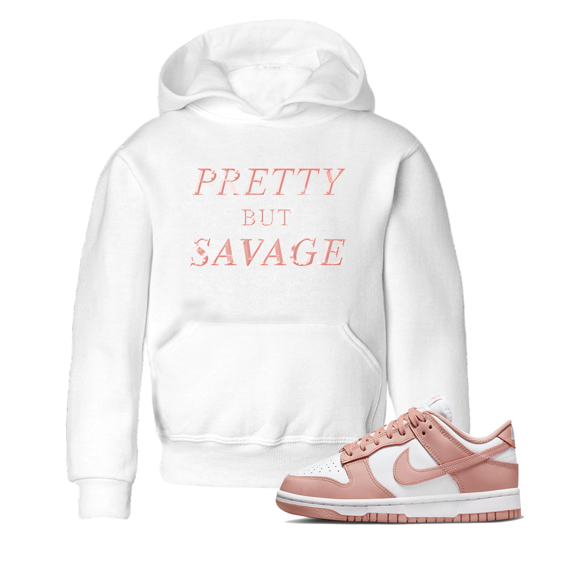Pretty But Savage snkmatch Tee Kids - Dunk Rose Whisper
