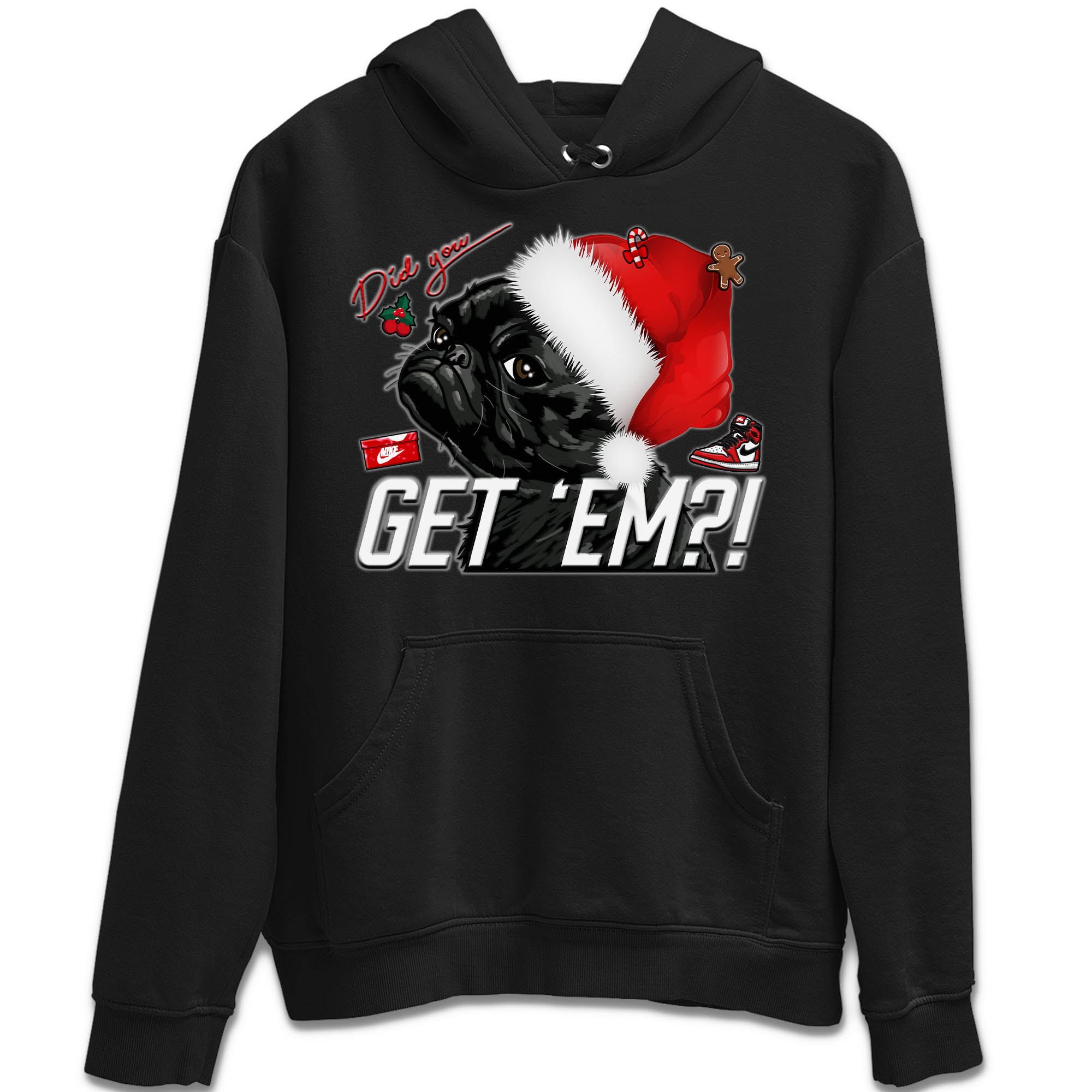 Pug Get Em Unisex Tops - Air Jordan 1 Lost & Found