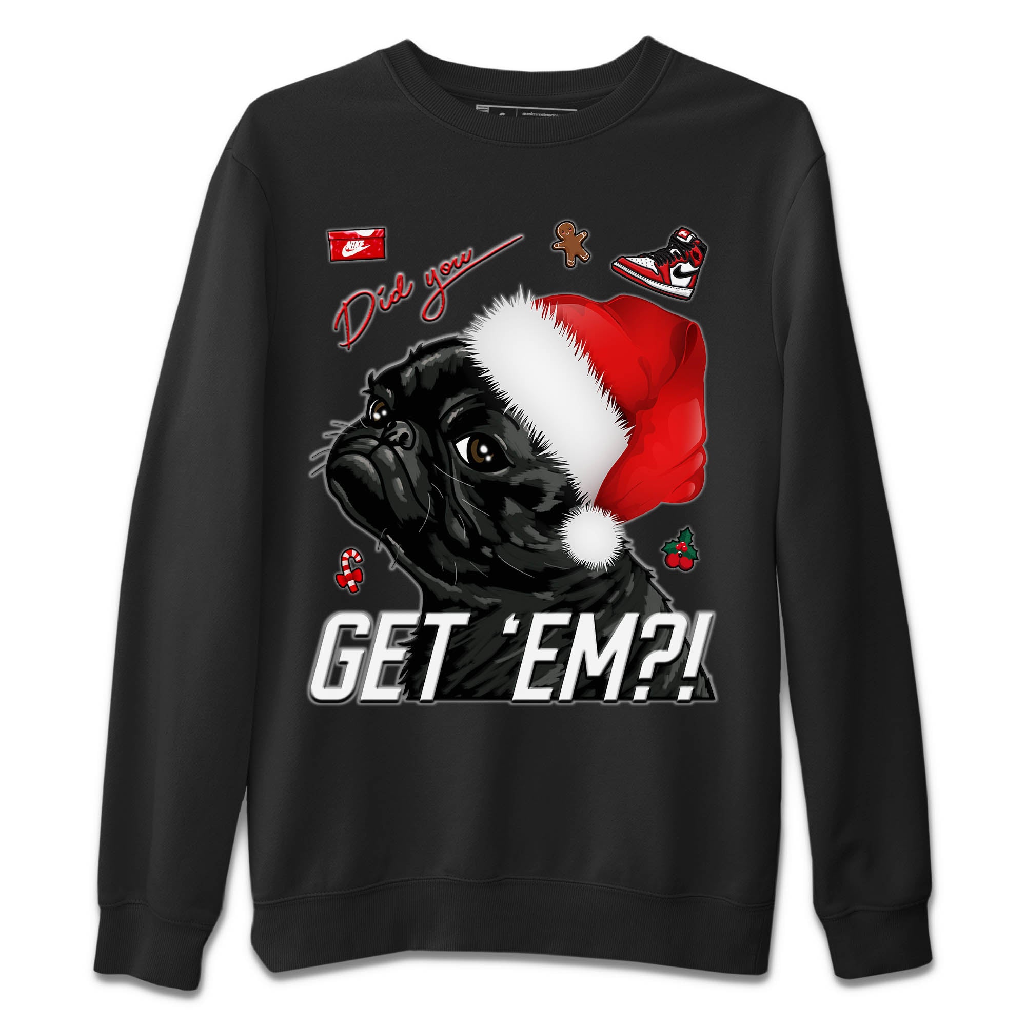 Pug Get Em Unisex Tops - Air Jordan 1 Lost & Found