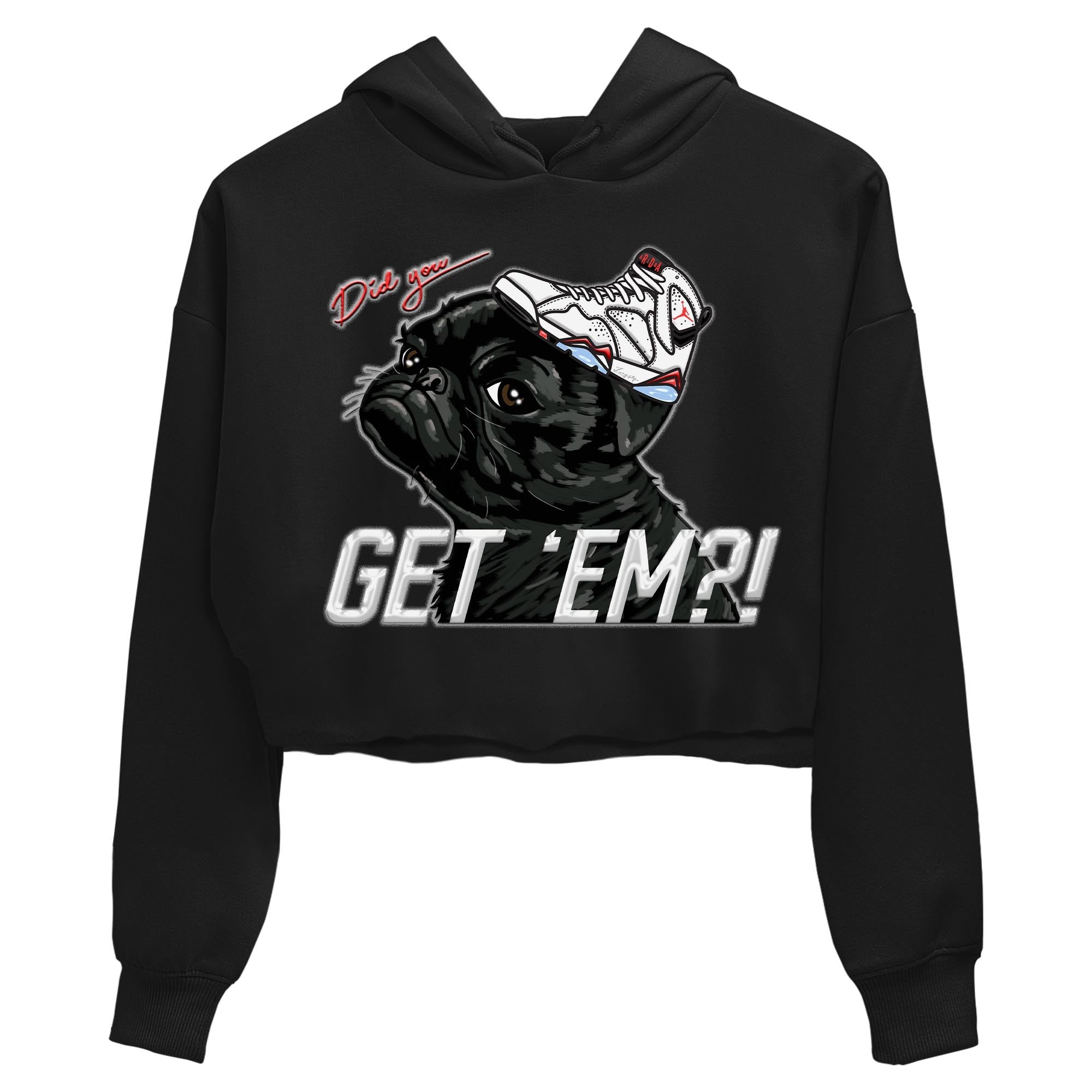 Pug Get Em snkmatch Women's Top - Air Jordan 7 White Infrared