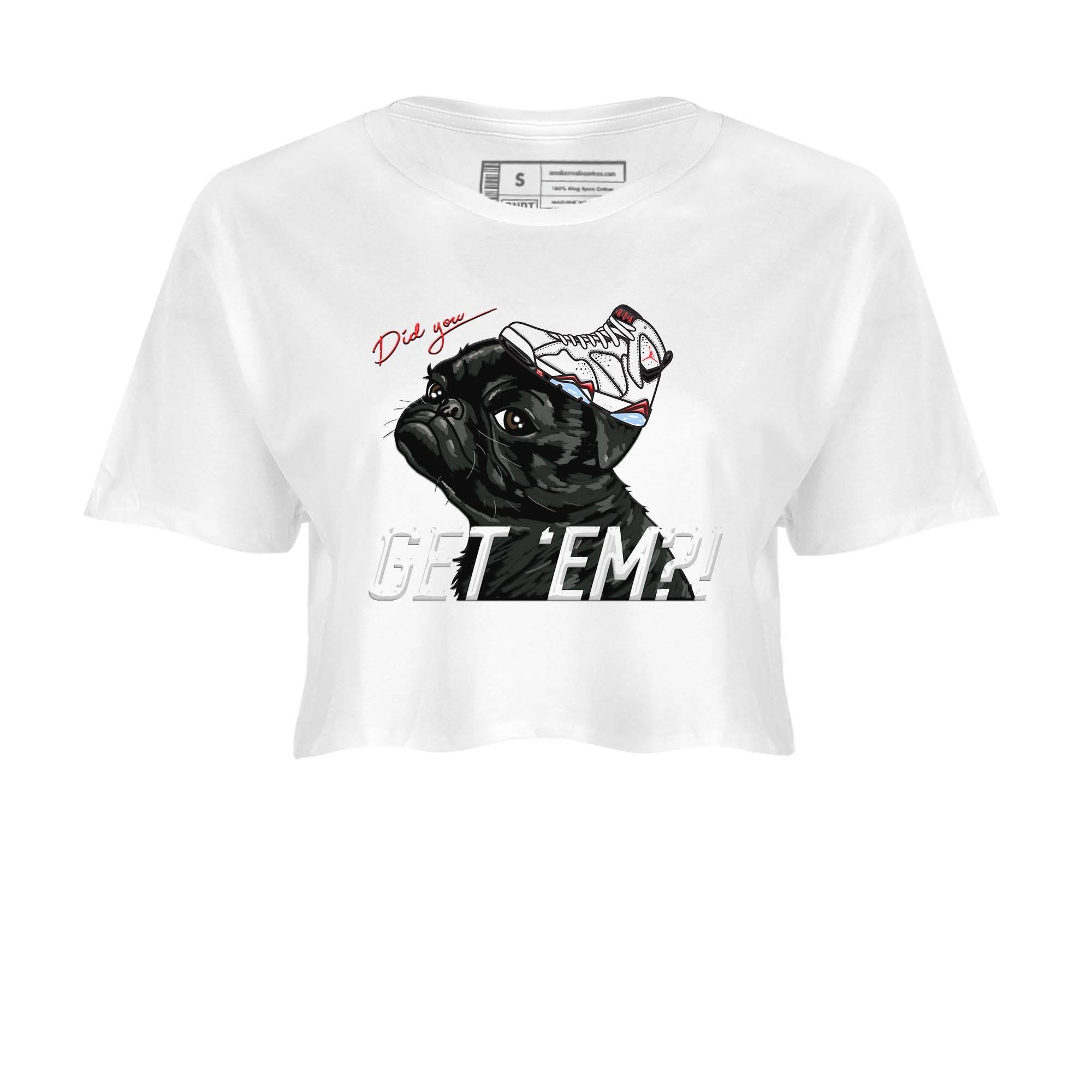 Pug Get Em snkmatch Women's Top - Air Jordan 7 White Infrared