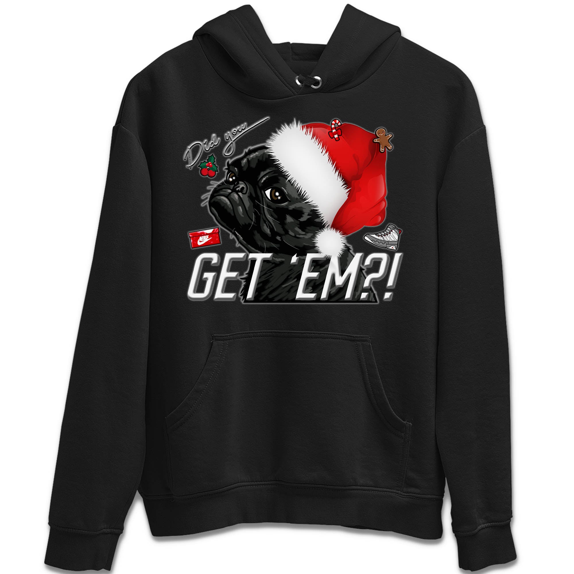 Pug Get Em Unisex Tops - Air Jordan 9 Fire Red