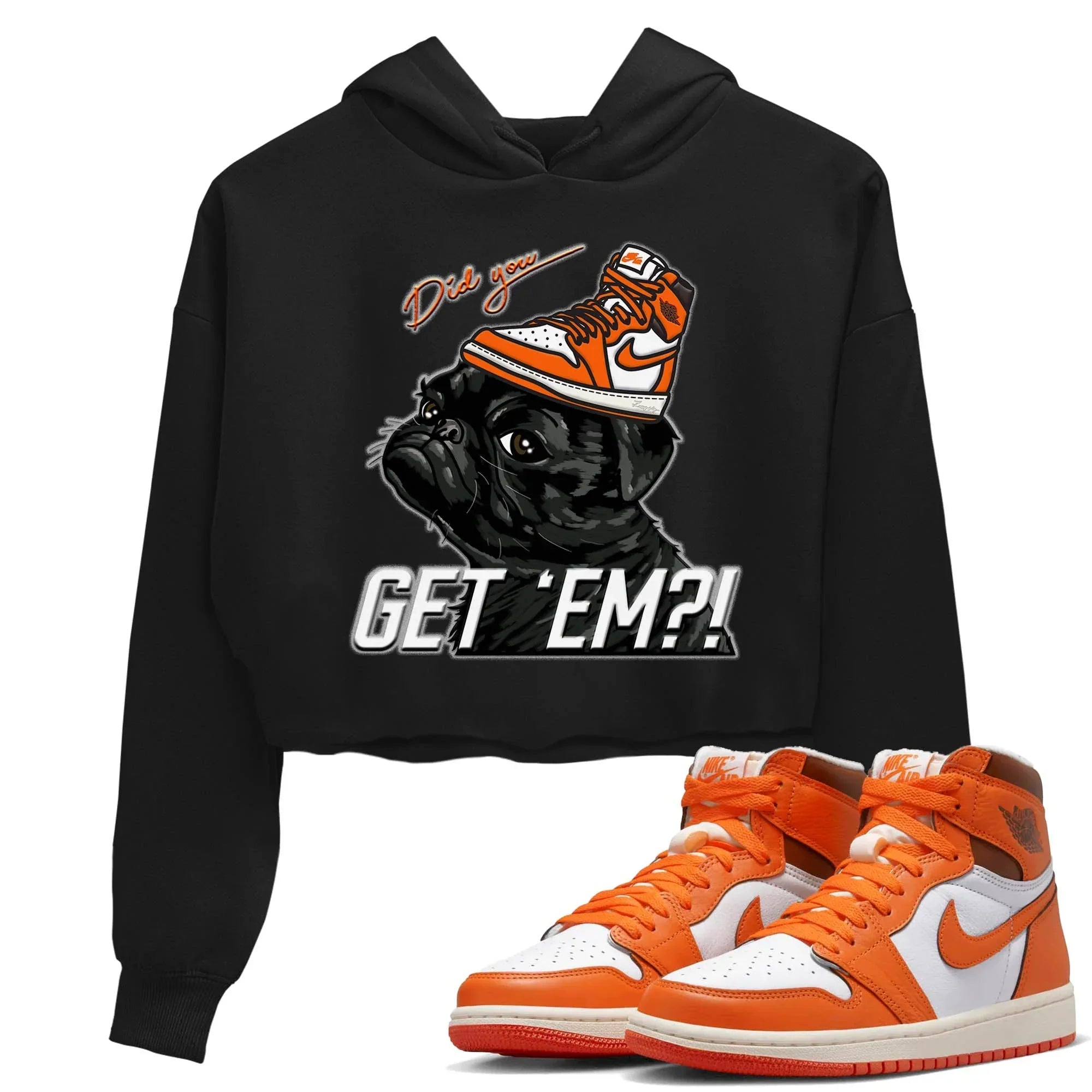 Pug Get Em Women's Tops - Air Jordan 1 Starfish