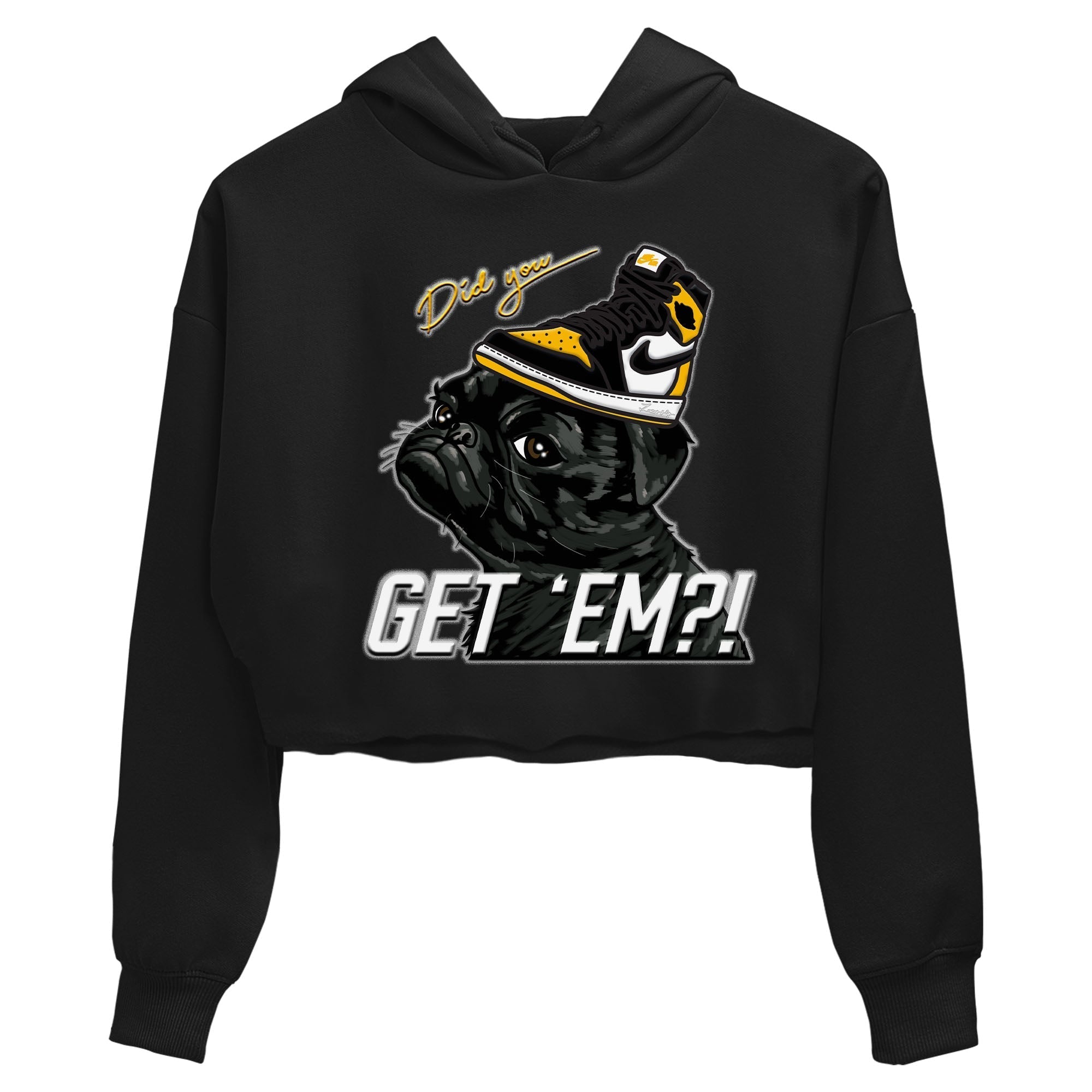Pug Get Em Women's Tops - Air Jordan 1 Taxi