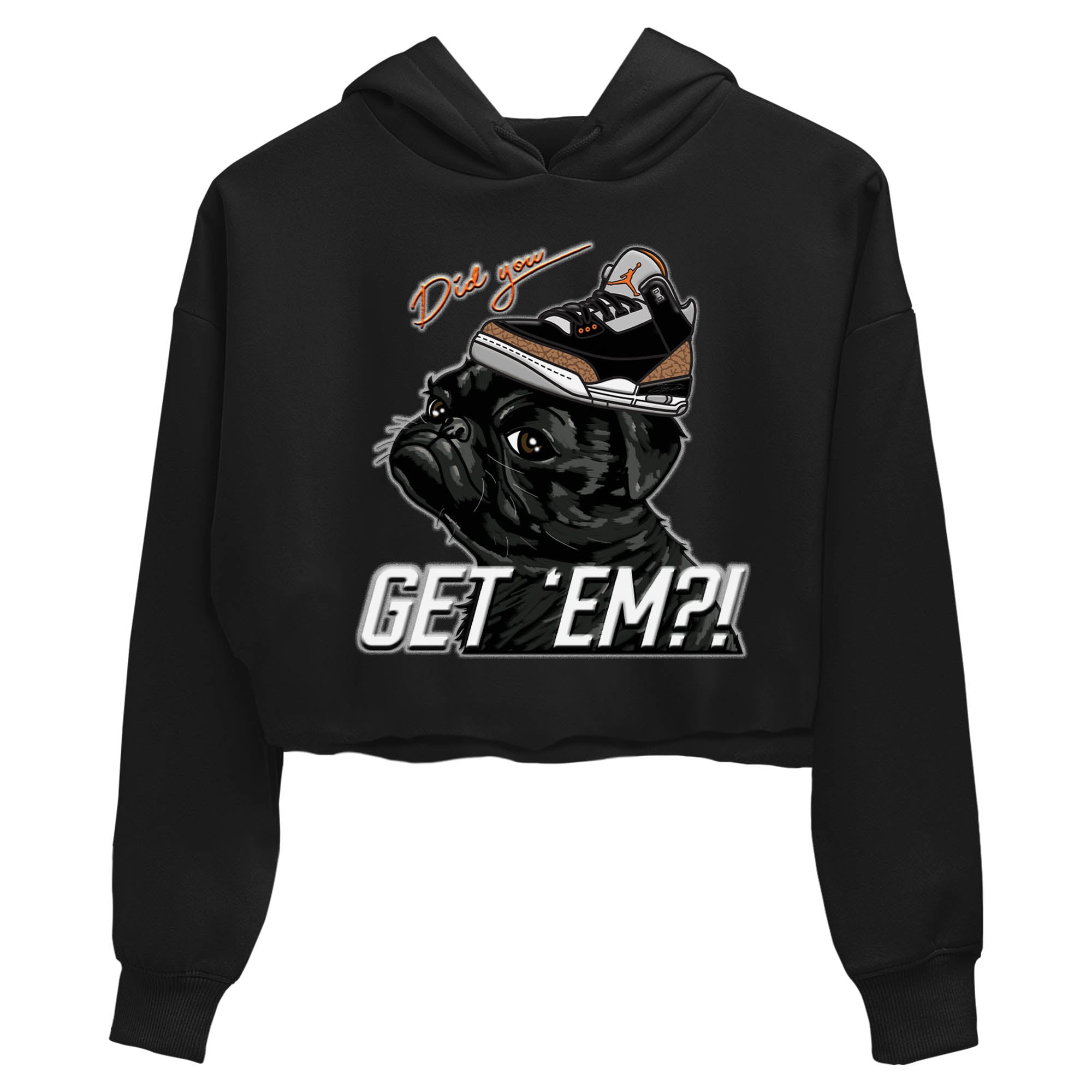 Pug Get Em Women's Tops - Air Jordan 3 Desert Elephant