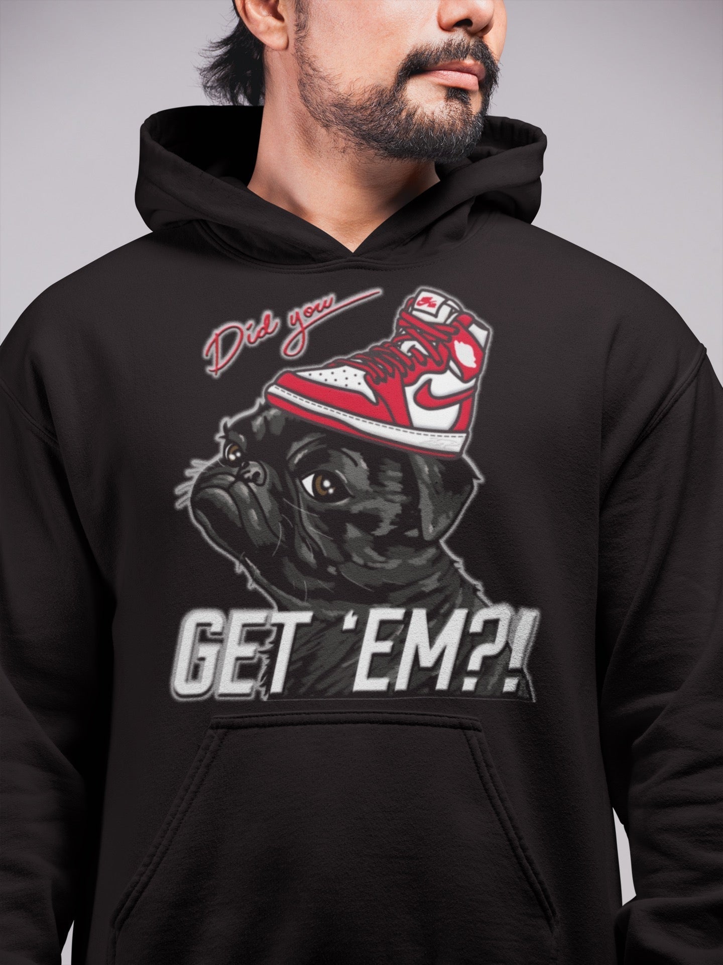 Pug Get Em Unisex Tops - Air Jordan 1 Newstalgia