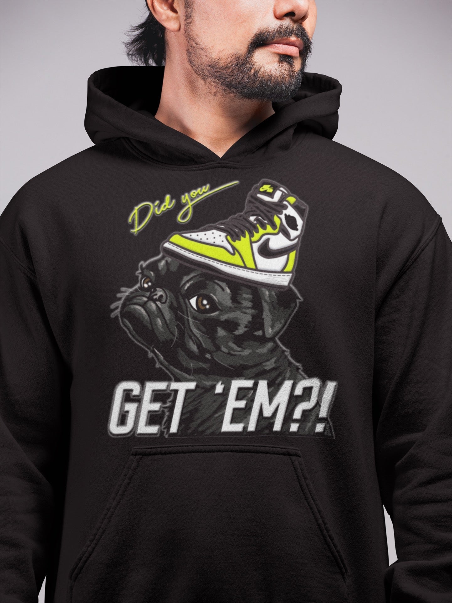 Pug Get Em Unisex Tops - Air Jordan 1 Visionaire
