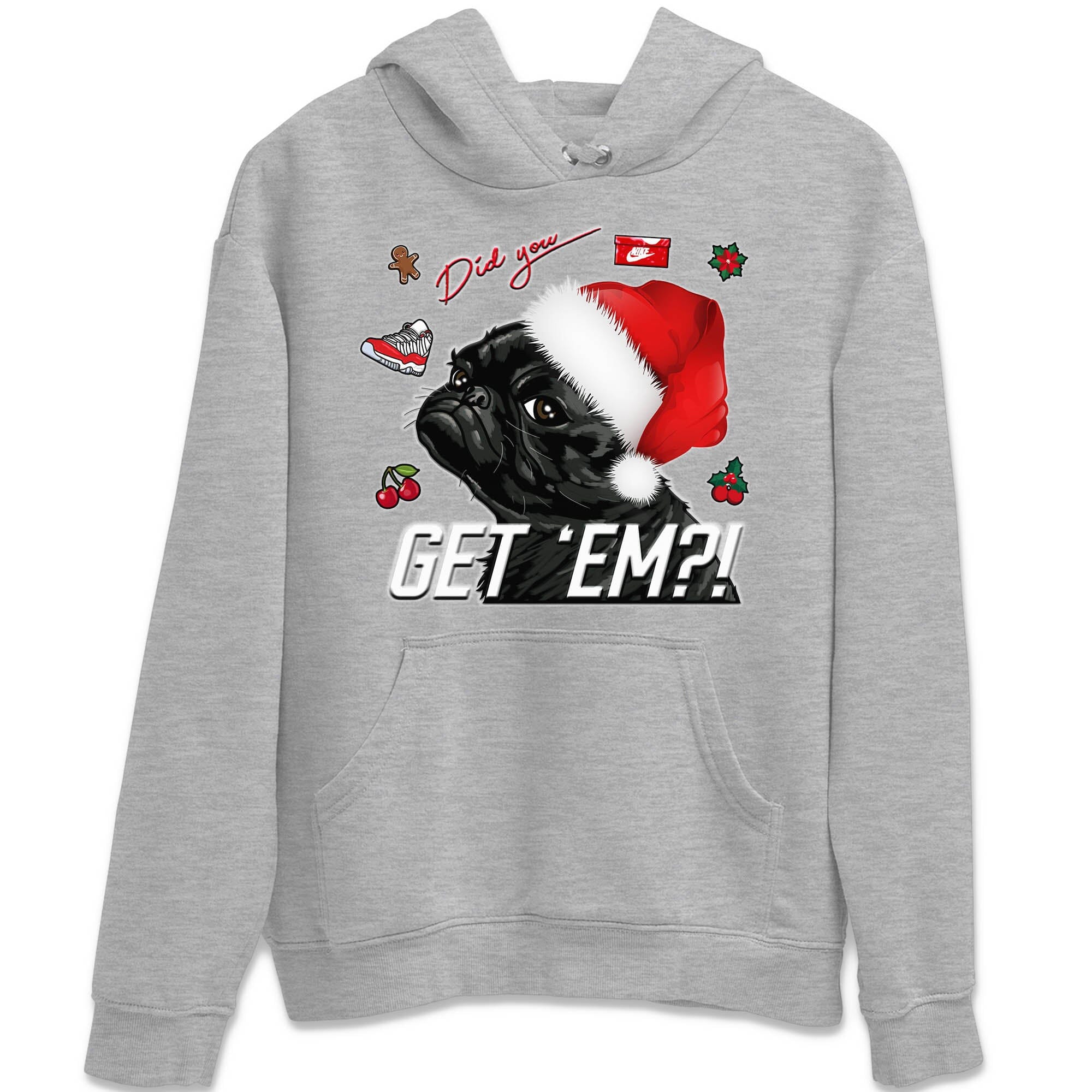 Pug Get Em Unisex Tops - Air Jordan 11 Cherry