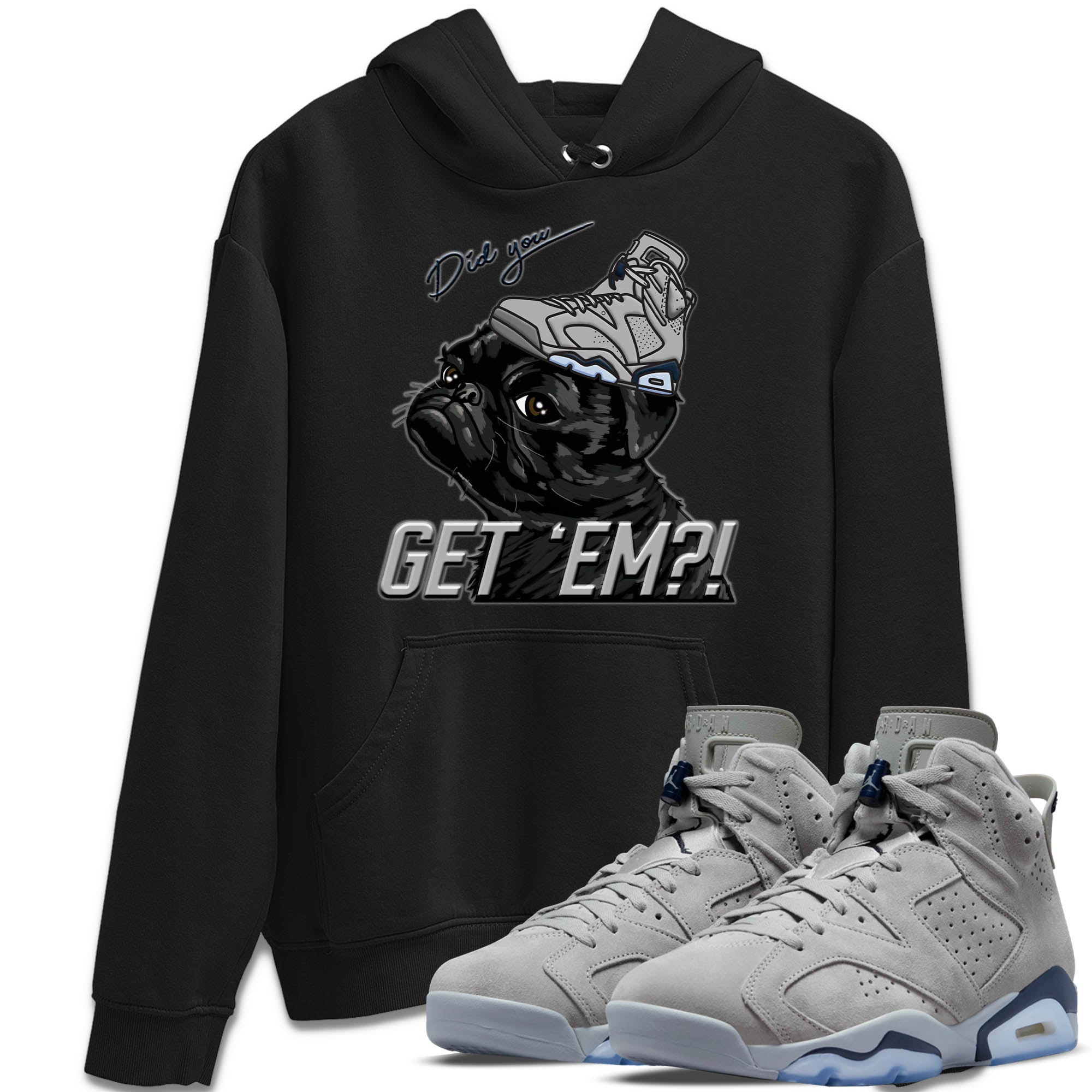 Pug Get Em Unisex Tops - Air Jordan 6 Georgetown