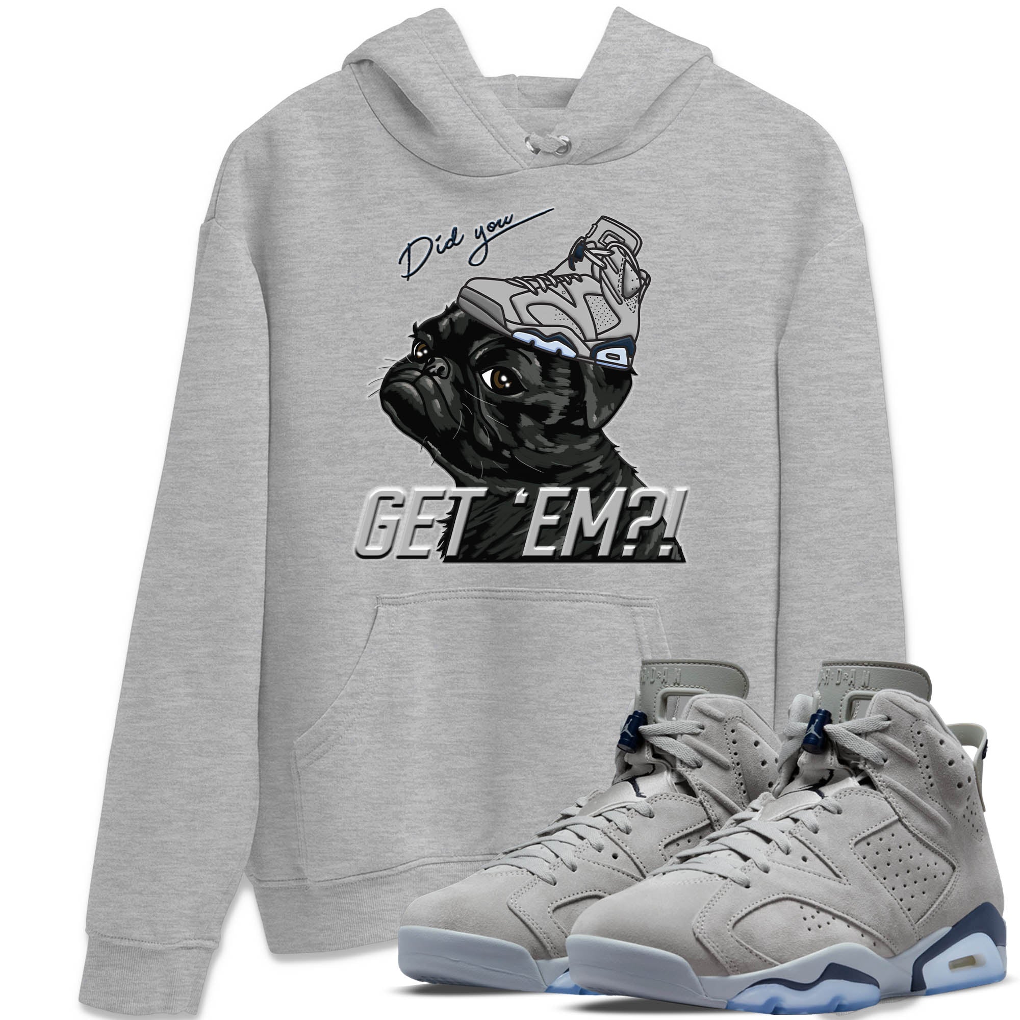 Pug Get Em Unisex Tops - Air Jordan 6 Georgetown