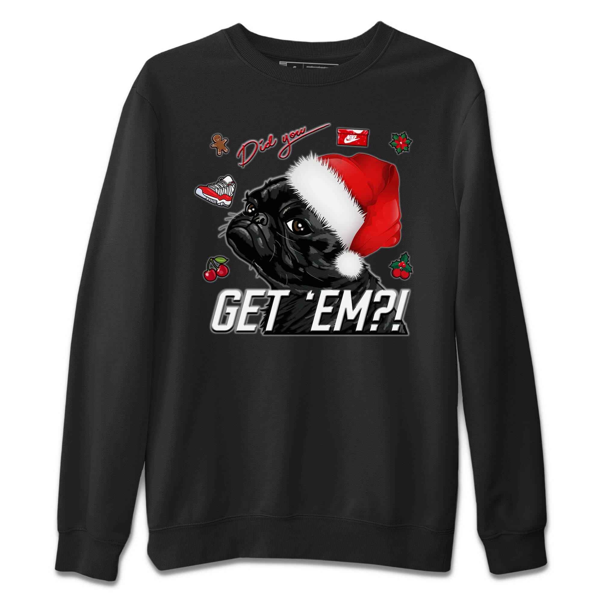 Pug Get Em Unisex Tops - Air Jordan 11 Cherry