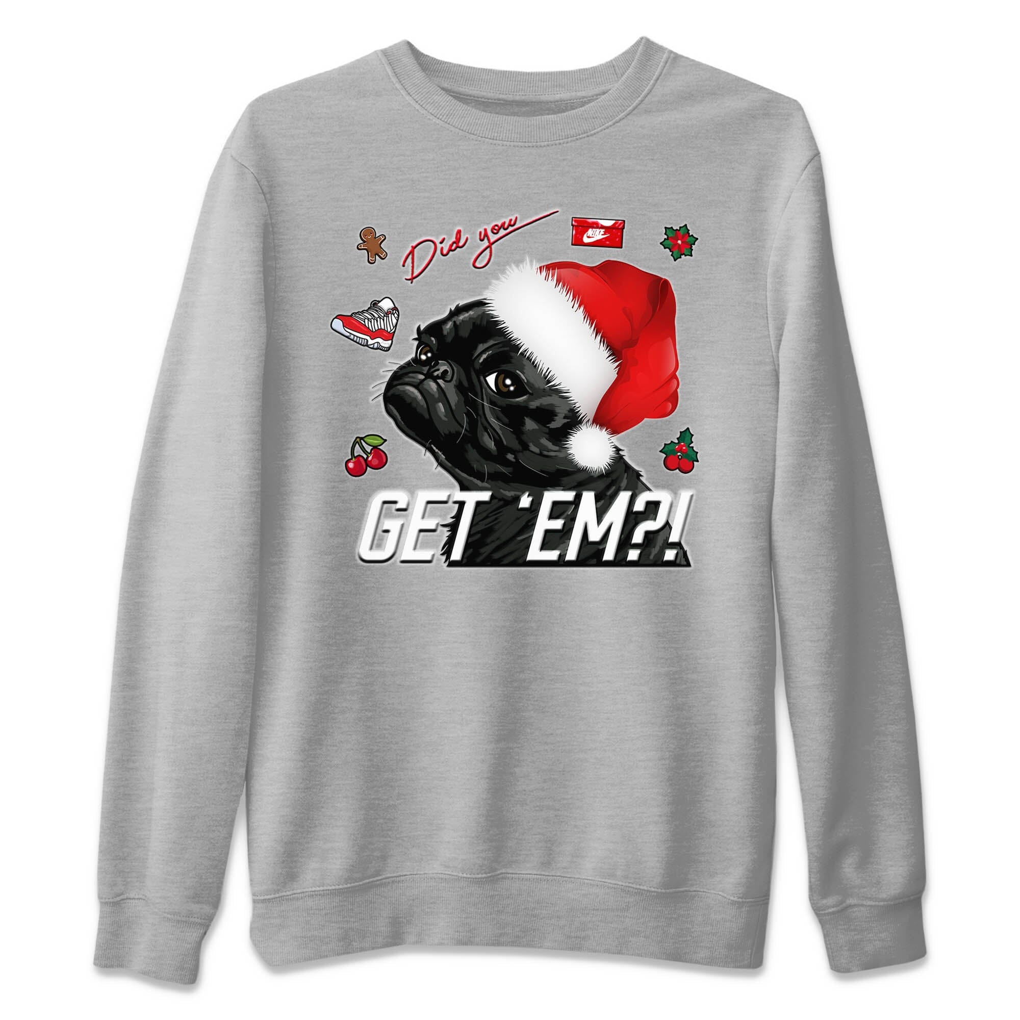 Pug Get Em Unisex Tops - Air Jordan 11 Cherry
