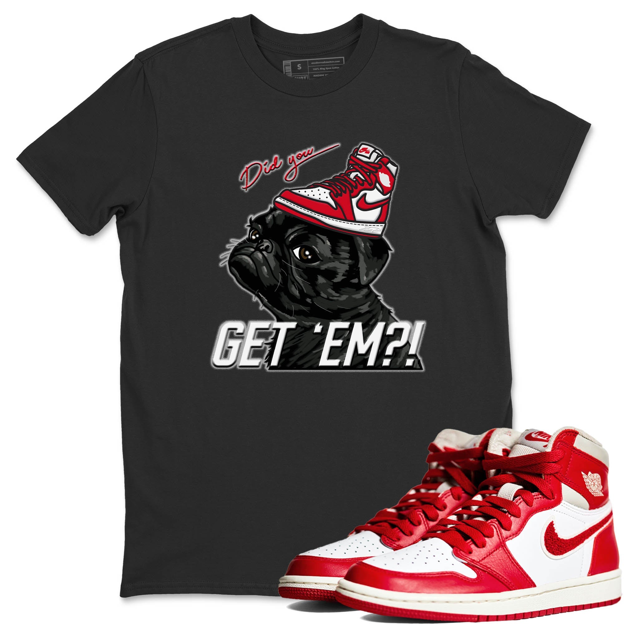 Pug Get Em Unisex Tops - Air Jordan 1 Newstalgia