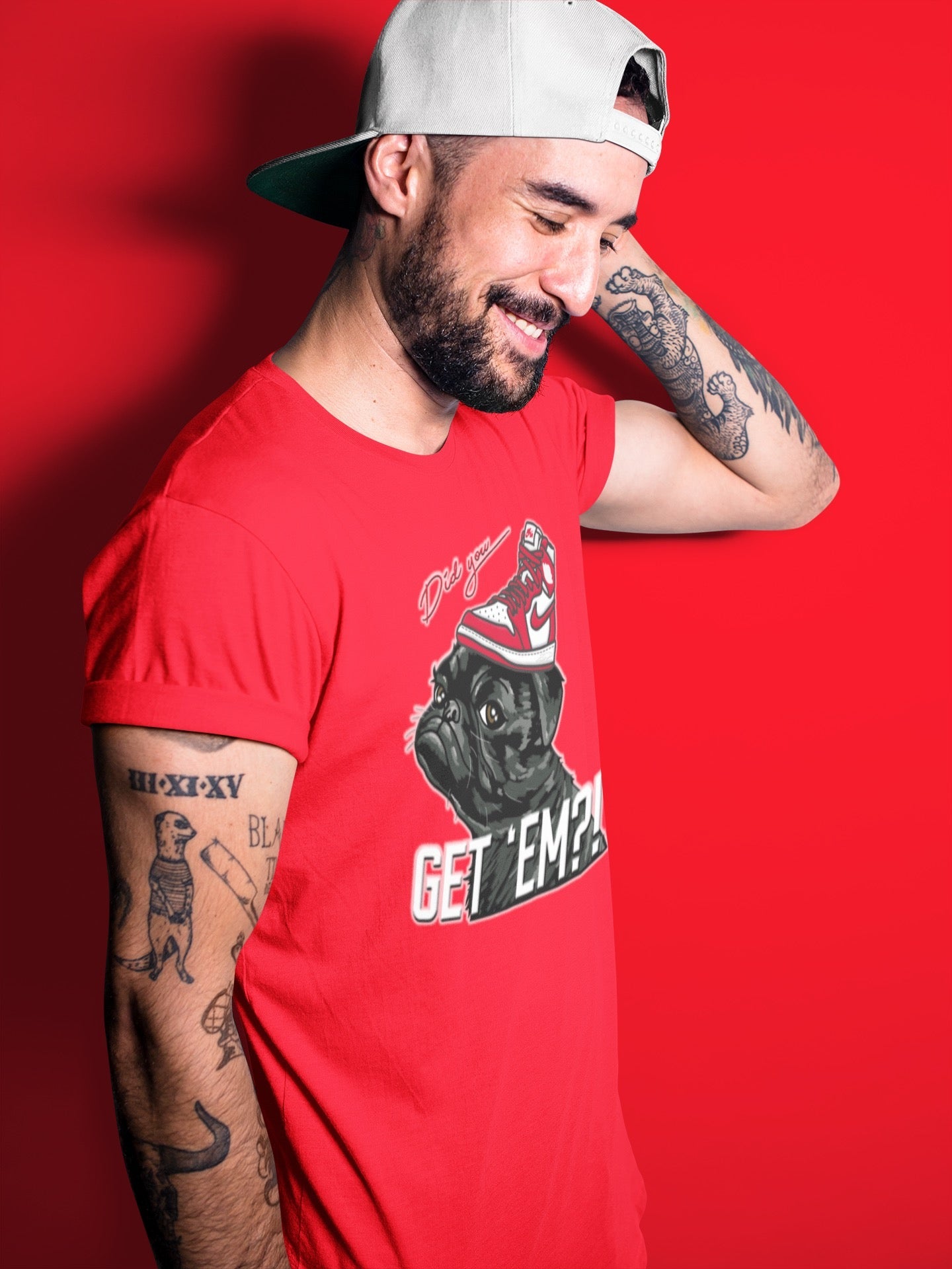 Pug Get Em Unisex Tops - Air Jordan 1 Newstalgia