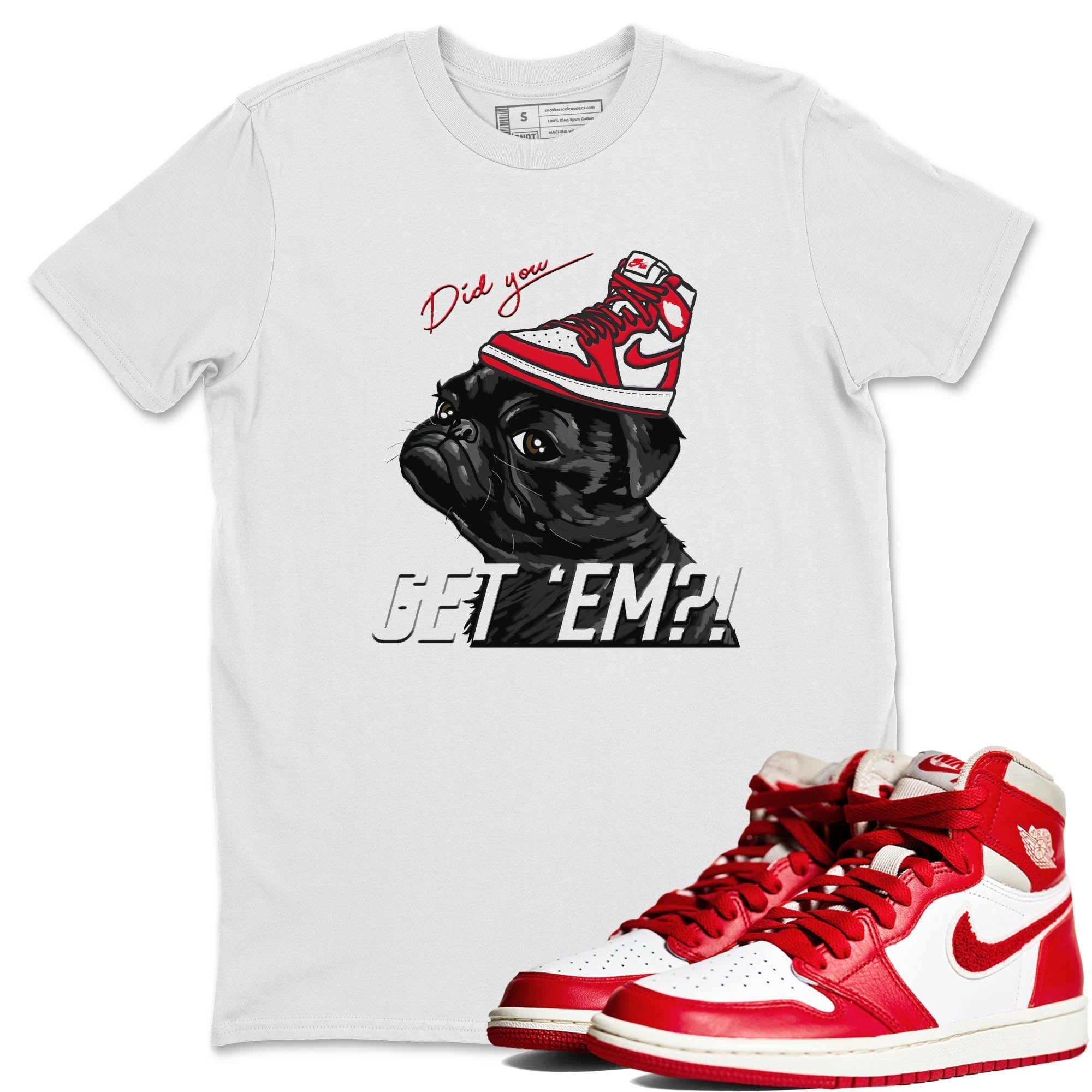 Pug Get Em Unisex Tops - Air Jordan 1 Newstalgia