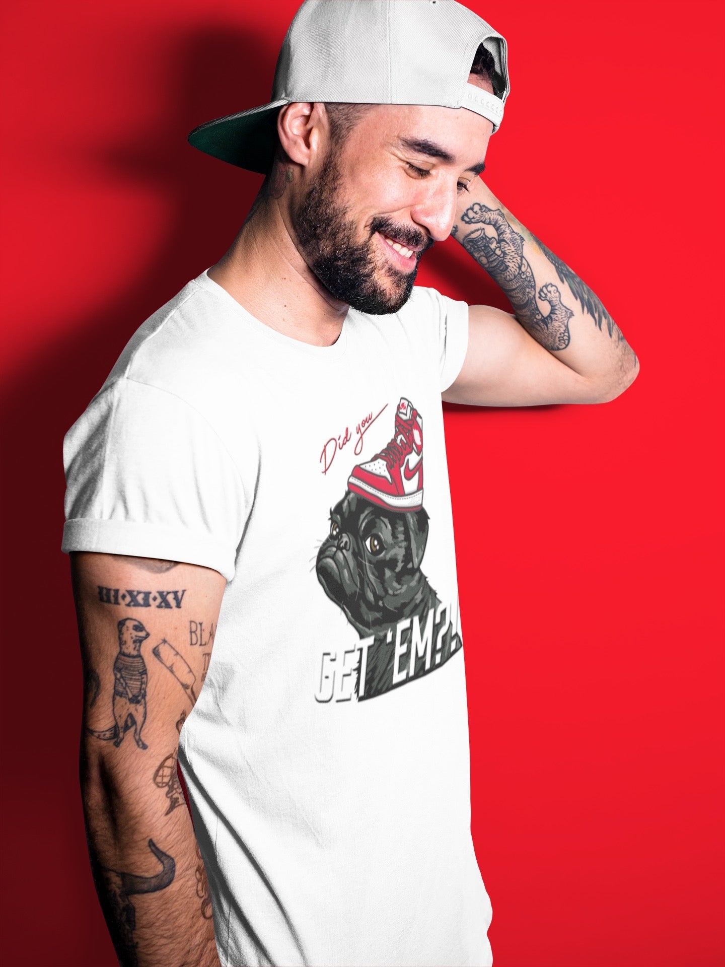 Pug Get Em Unisex Tops - Air Jordan 1 Newstalgia