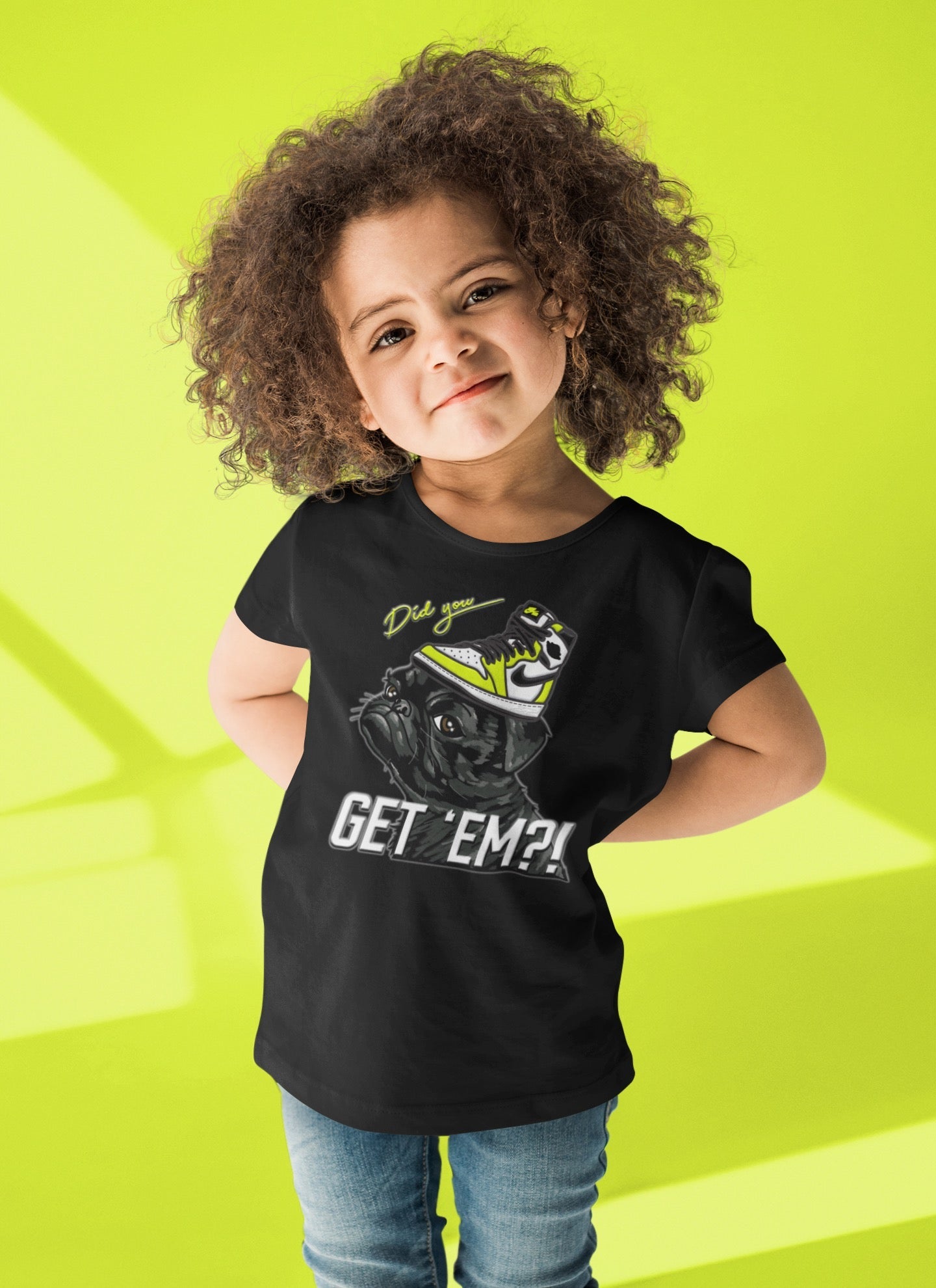 Pug Get Em Kids Tops - Air Jordan 1 Visionaire