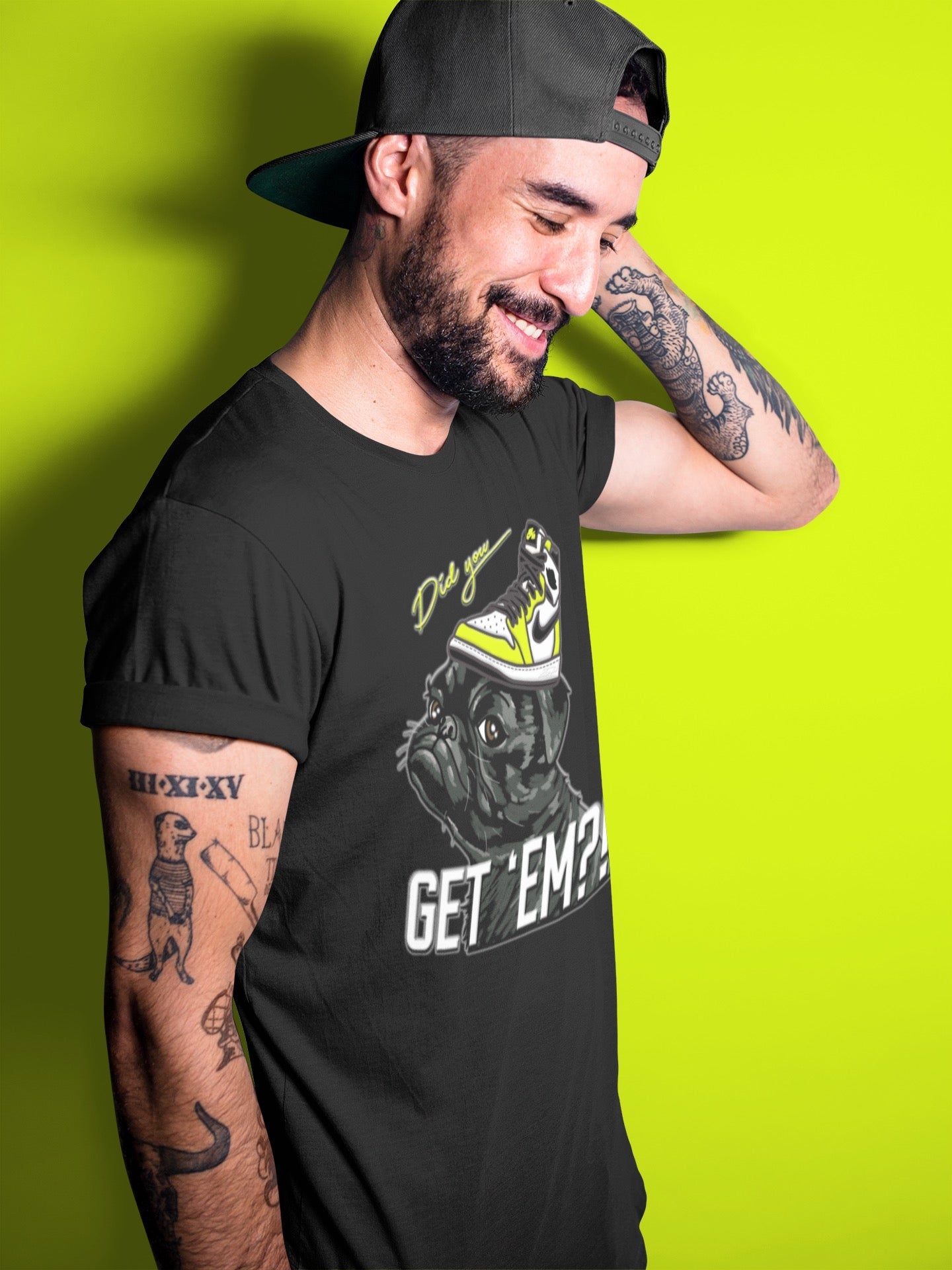 Pug Get Em Unisex Tops - Air Jordan 1 Visionaire